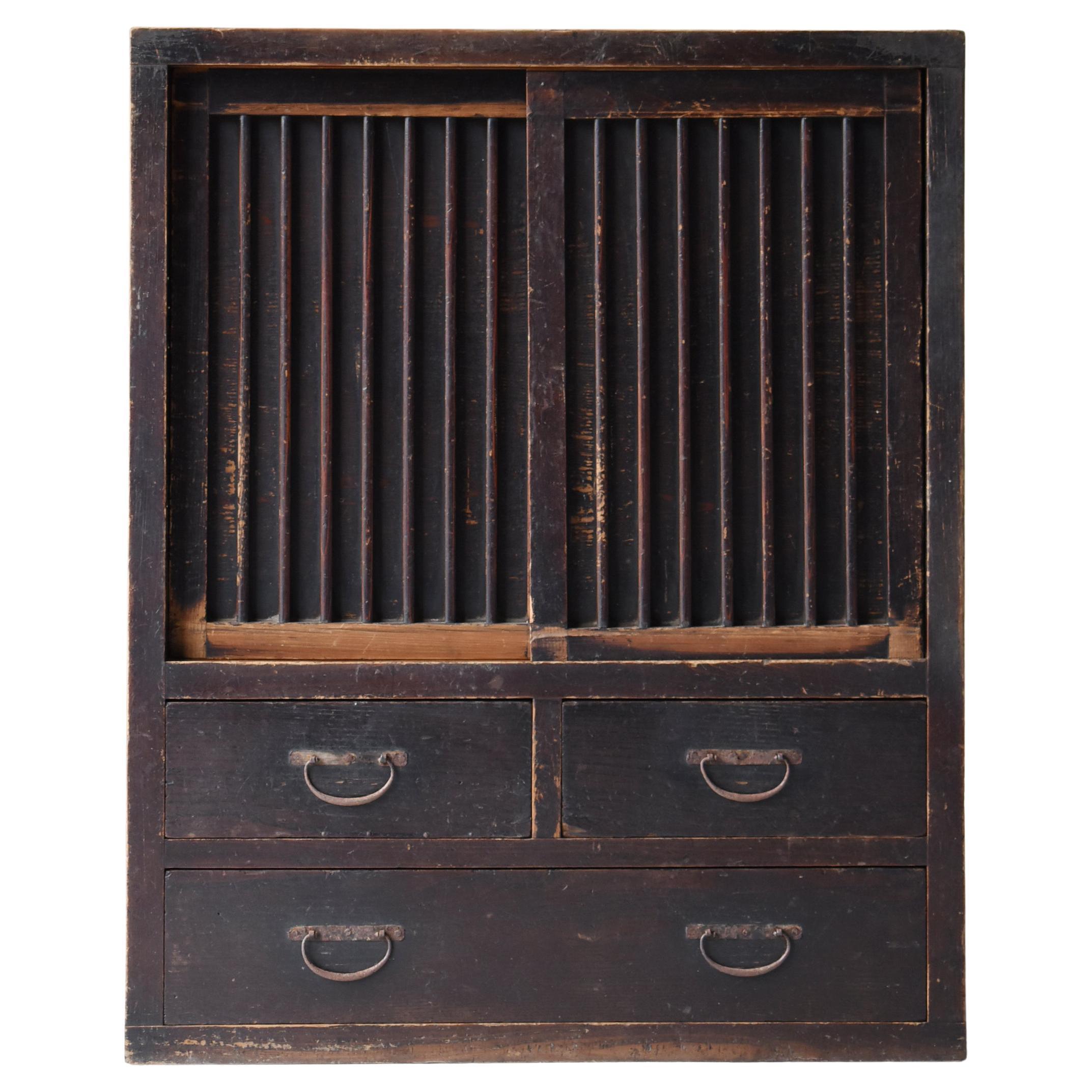 Armoire d'appoint japonaise Tansu 1860s-1900s/Wabisabi