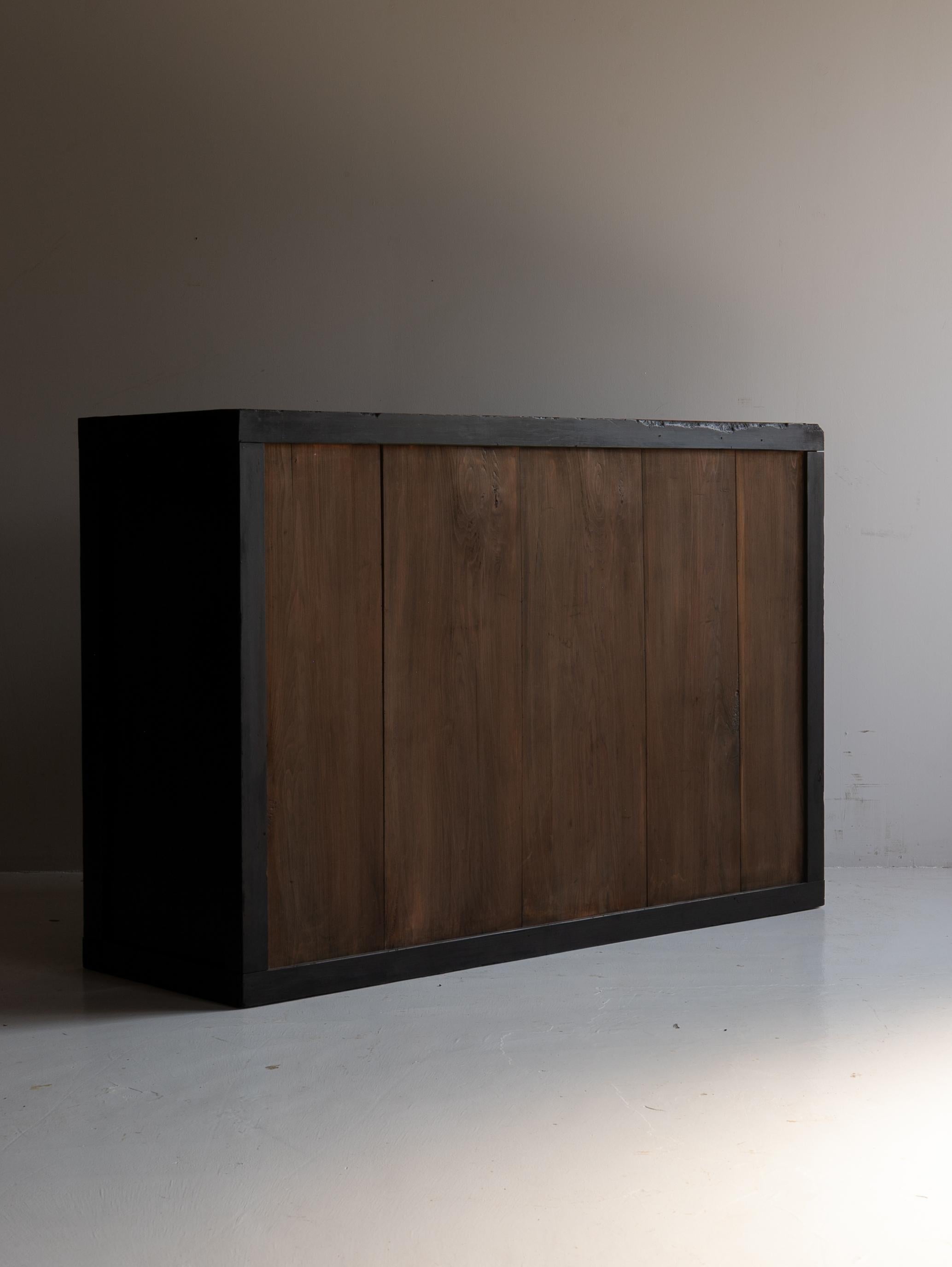 Japanese Antique Tansu 1860s-1900s / Sideboard Wabi Sabi #01 For Sale 8