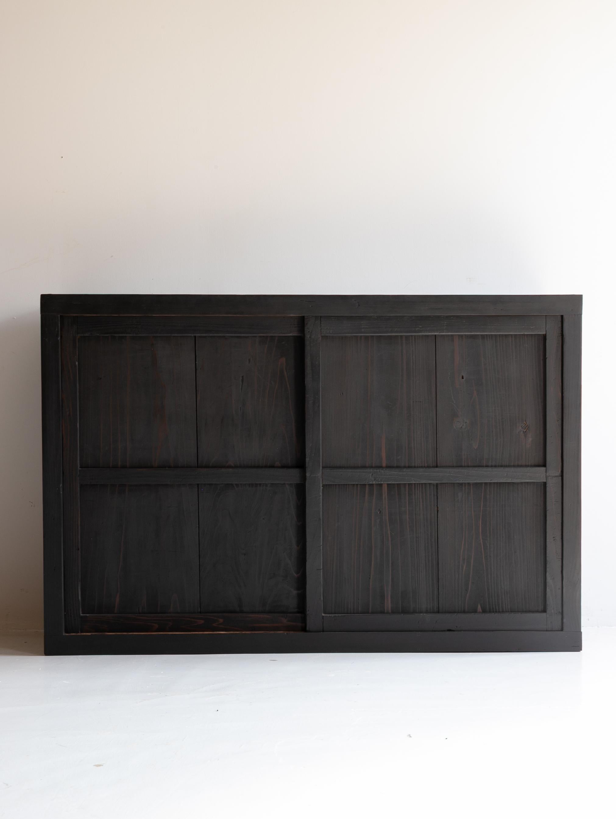 Woodwork Japanese Antique Tansu 1860s-1900s / Sideboard Wabi Sabi #01 For Sale