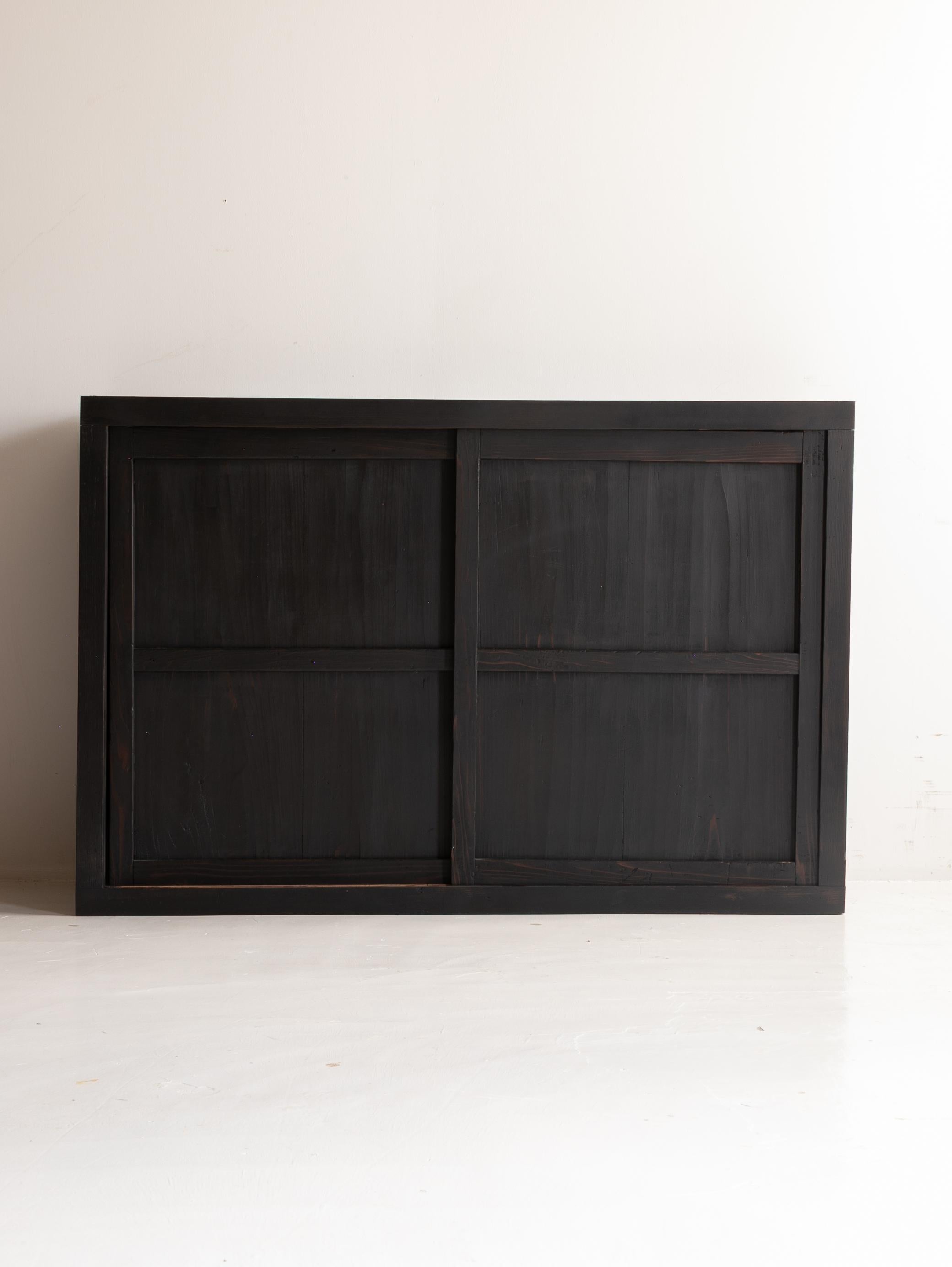 Japanese Antique Tansu 1860s-1900s / Sideboard Wabi Sabi #02 For Sale 9