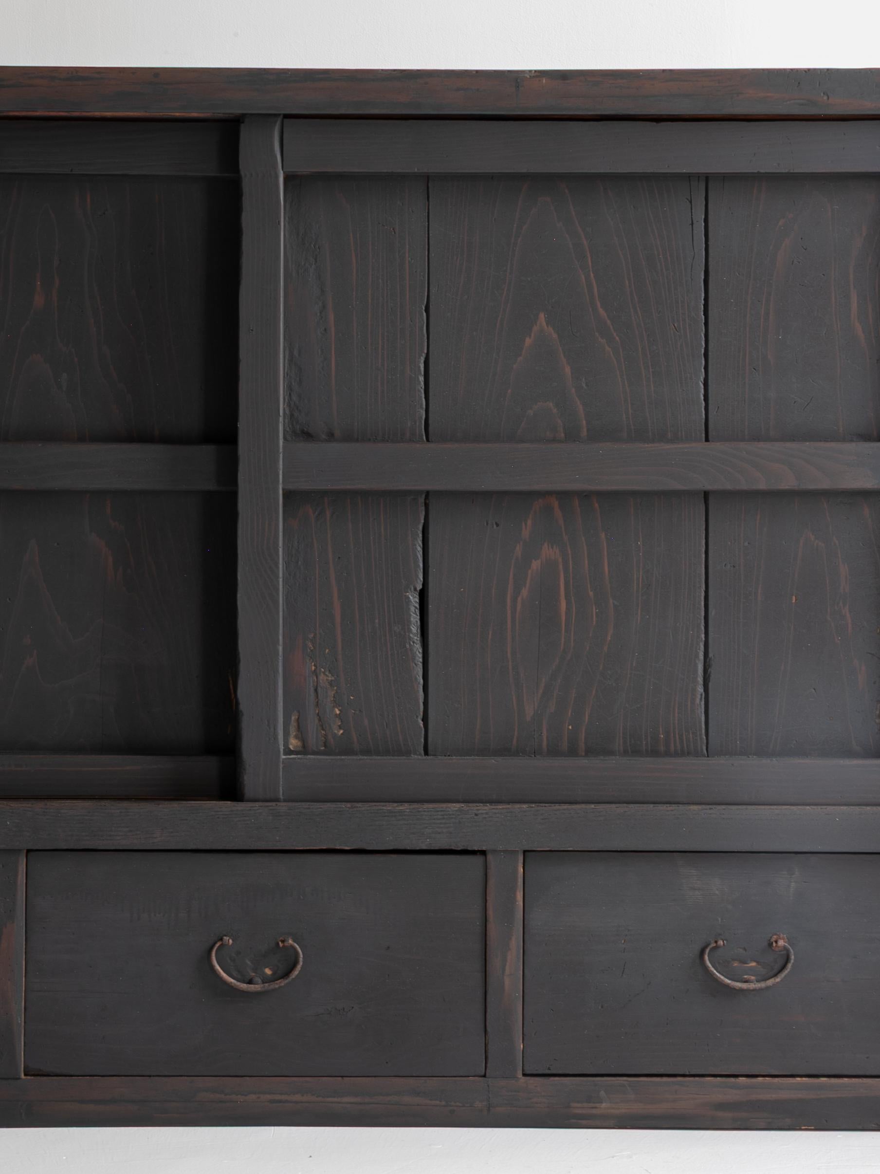 Japanese Antique Tansu 1860s-1900s / Sideboard Wabi Sabi For Sale 5