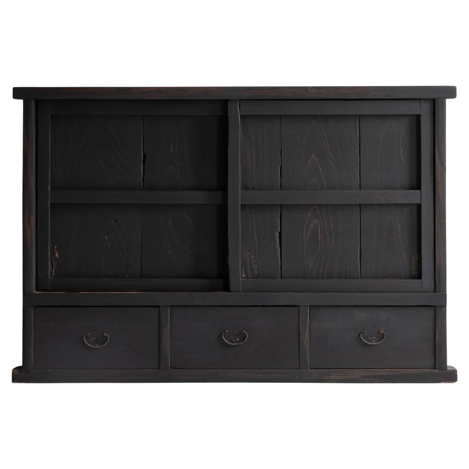 Japanese Antique Tansu 1860s-1900s / Sideboard Wabi Sabi
