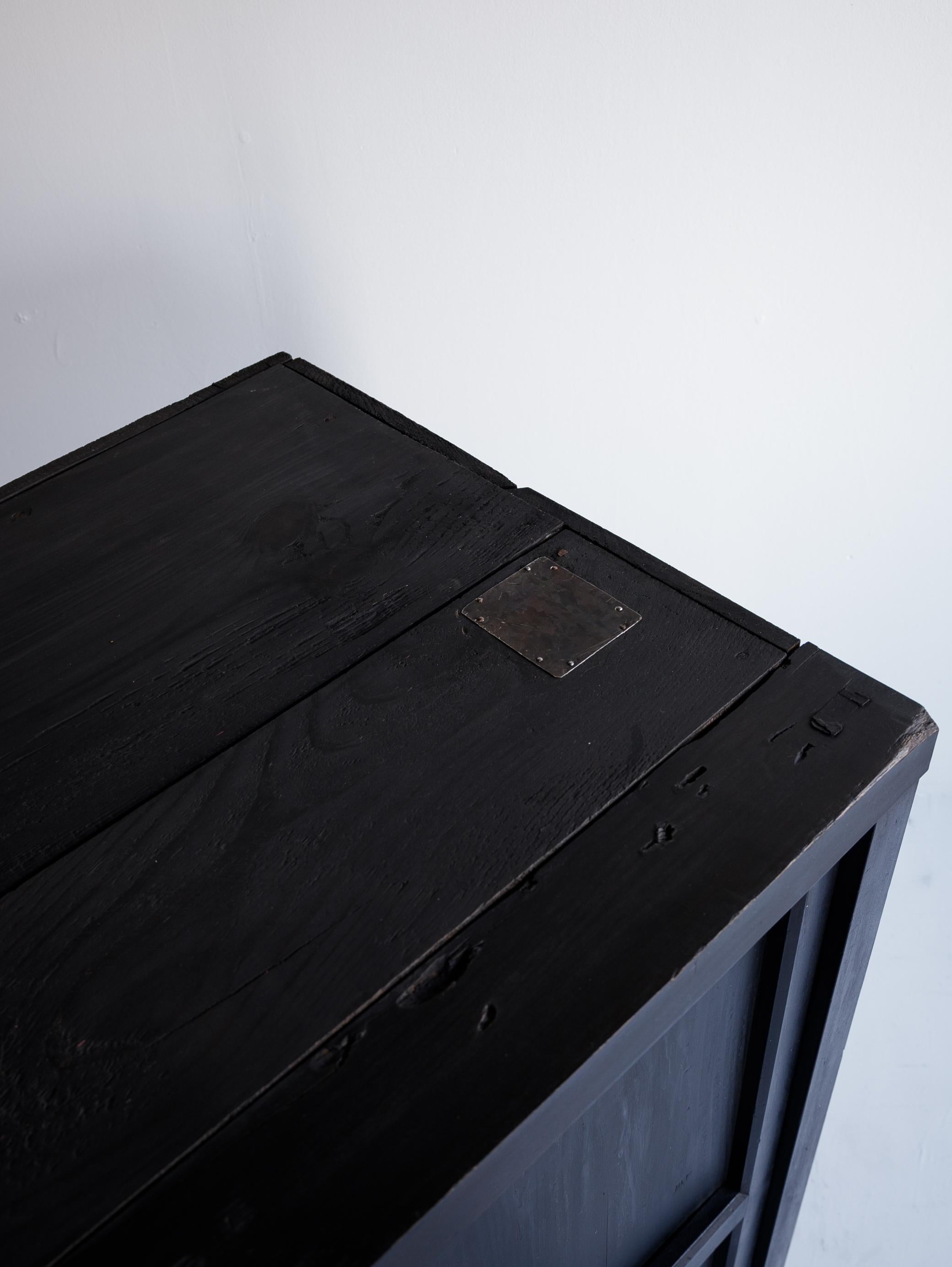 Antike japanische Tansu 1860er-1920er Jahre / Schrank Sideboard Wabi Sabi, Wabi Sabi 4