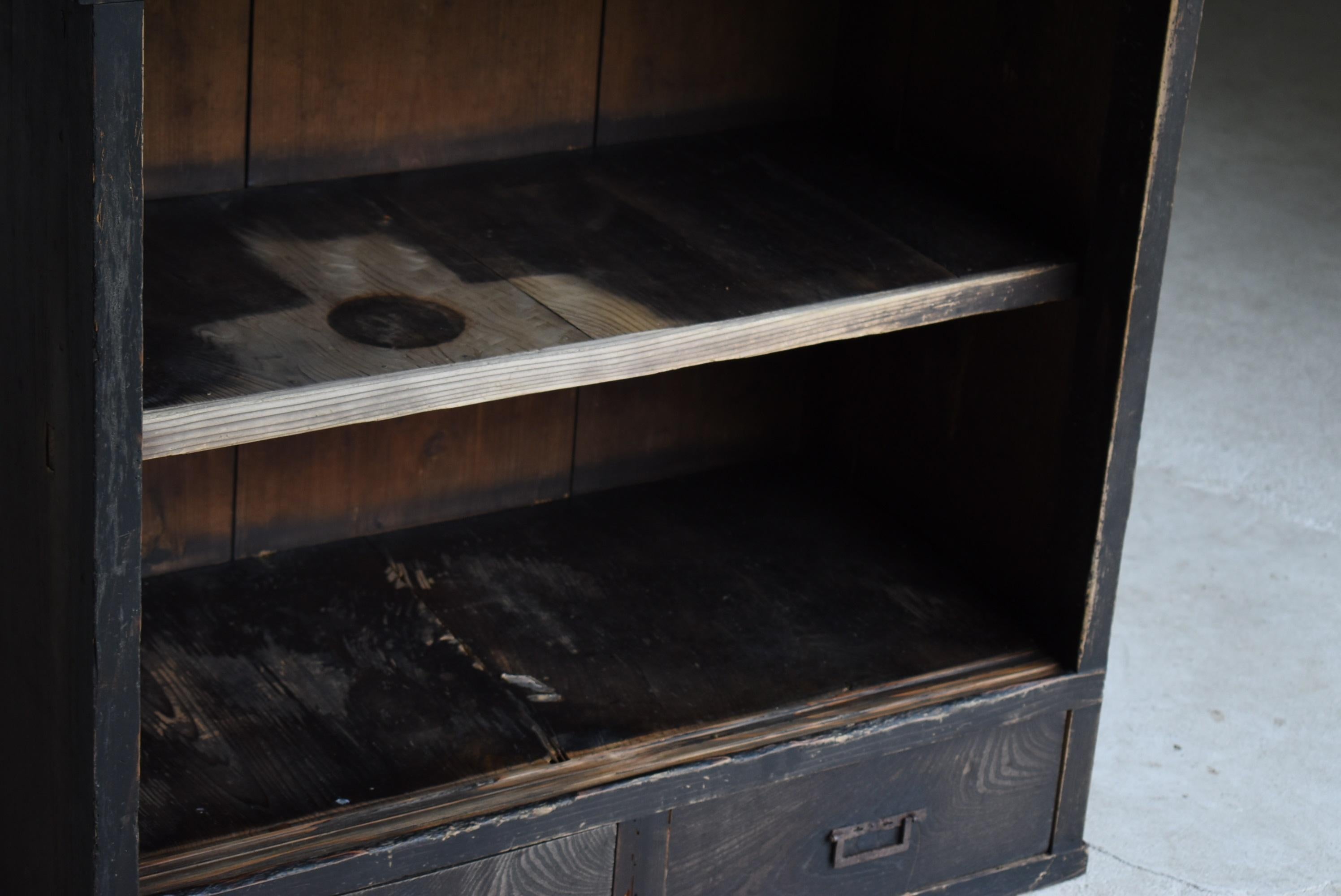 Japanese Antique Tansu 1860s-1920s/Chest of Drawer Cabinet Shelf Wabisabi 9