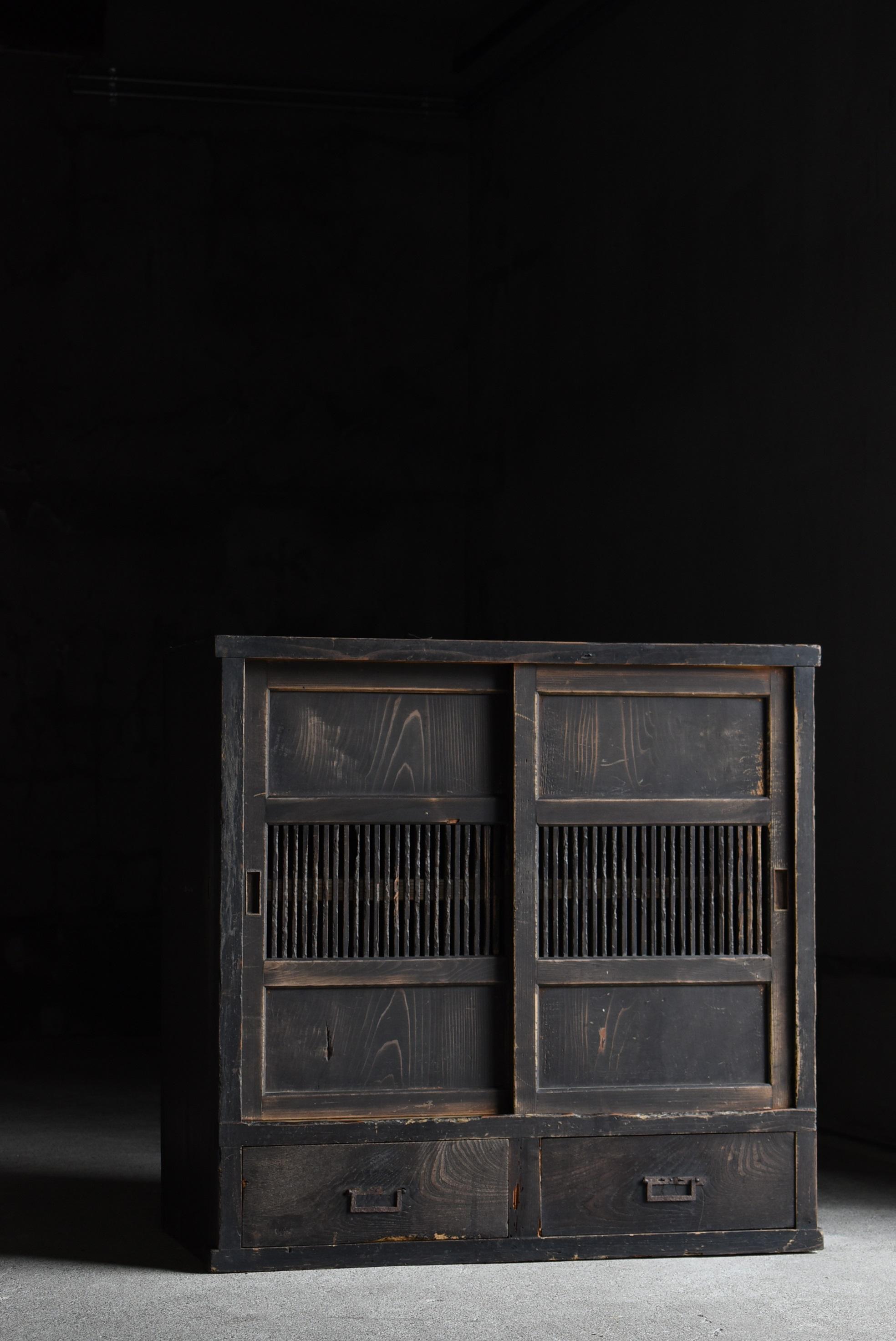 Japanese Antique Tansu 1860s-1920s/Chest of Drawer Cabinet Shelf Wabisabi 10