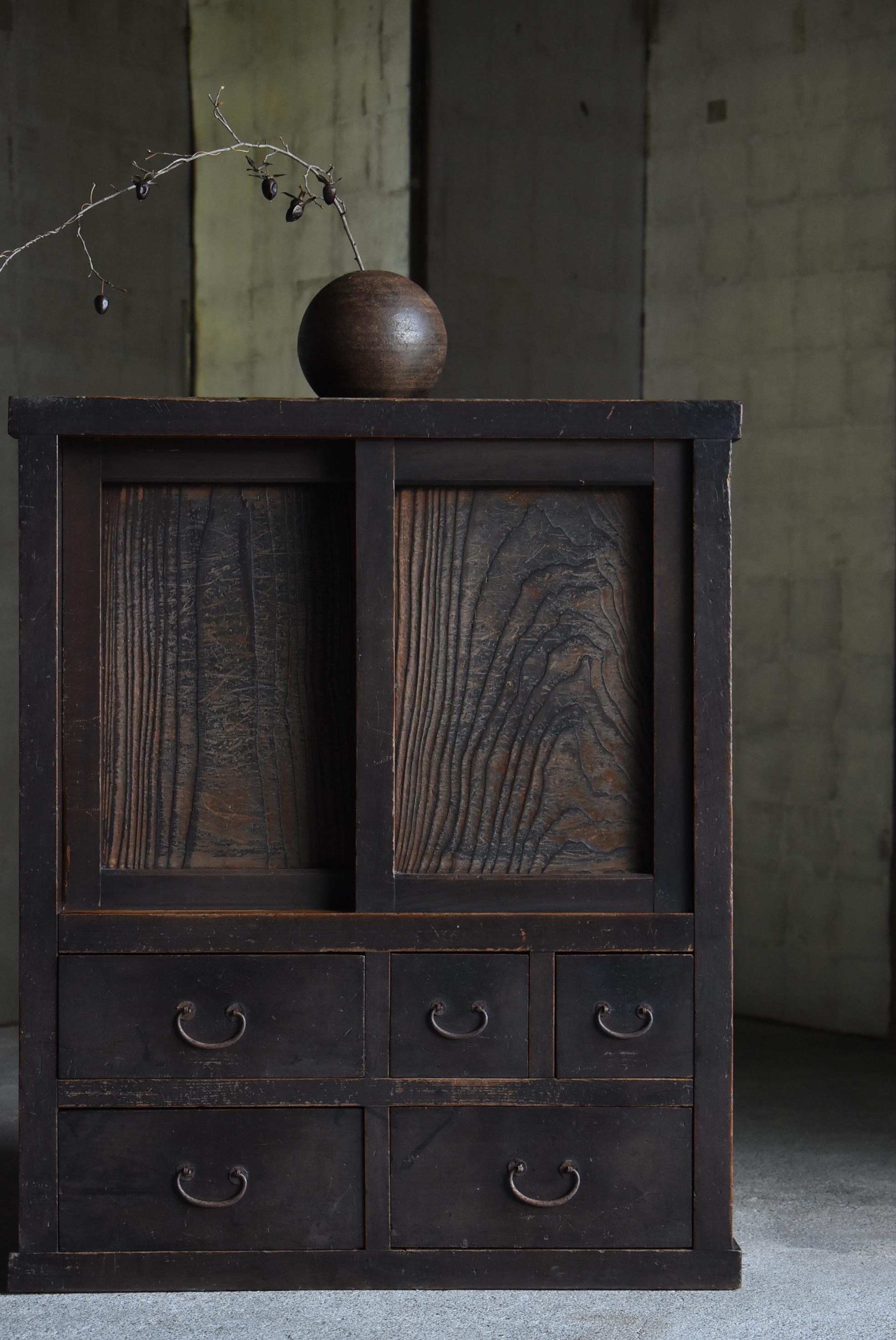 Japanese Antique Tansu 1860s-1920s / Chest of Drawer Wabi Sabi 10