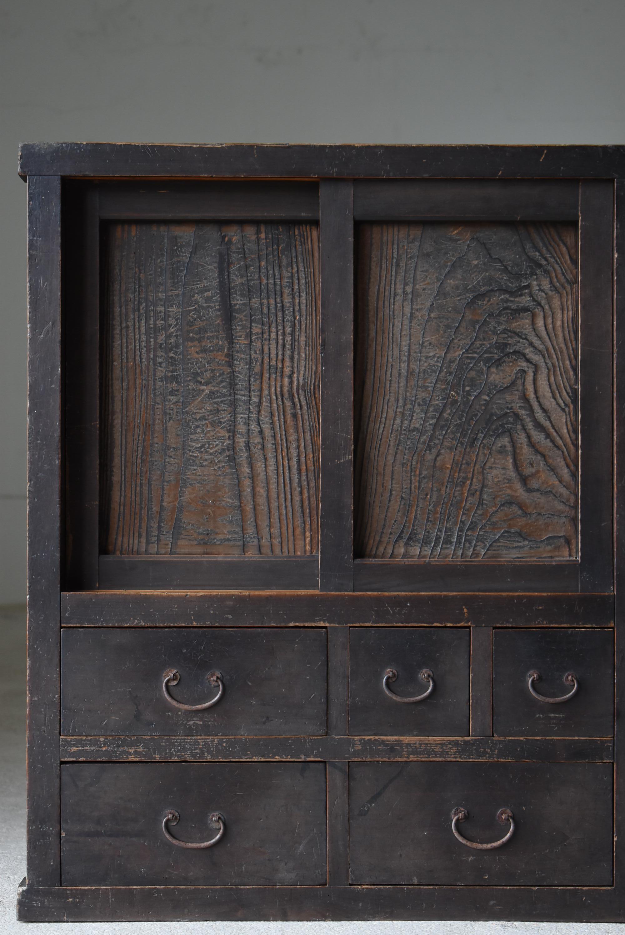20th Century Japanese Antique Tansu 1860s-1920s / Chest of Drawer Wabi Sabi