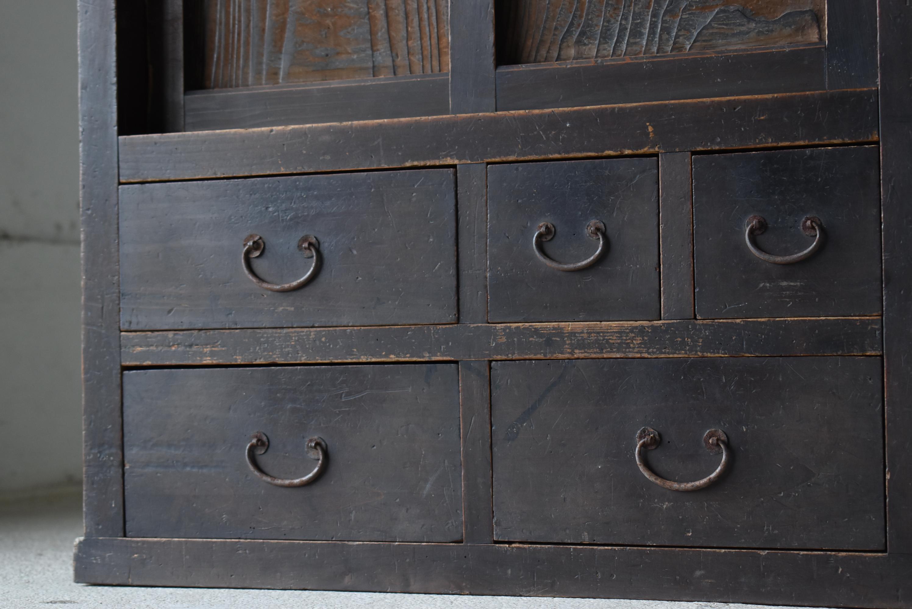 Japanese Antique Tansu 1860s-1920s / Chest of Drawer Wabi Sabi 1