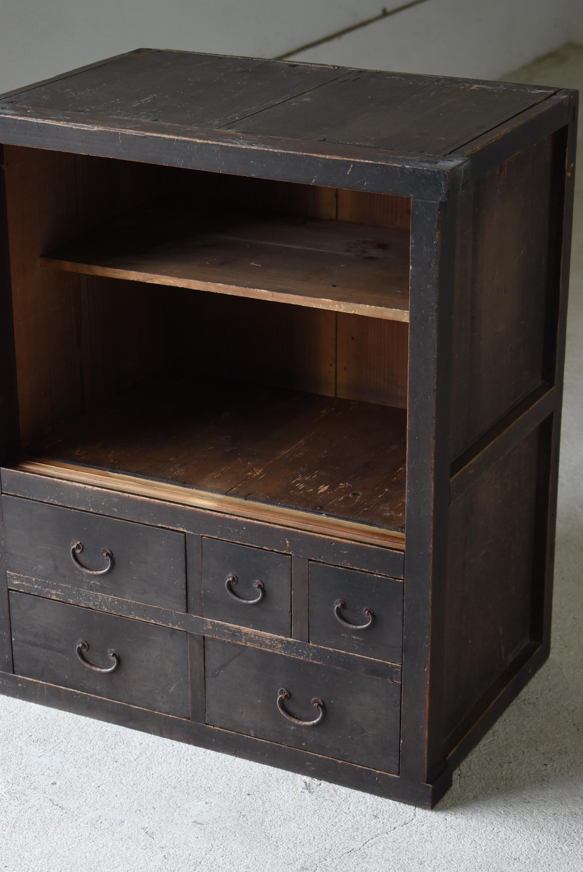 Japanese Antique Tansu 1860s-1920s / Chest of Drawer Wabi Sabi 3
