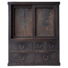 Japanese Antique Tansu 1860s-1920s / Chest of Drawer Wabi Sabi