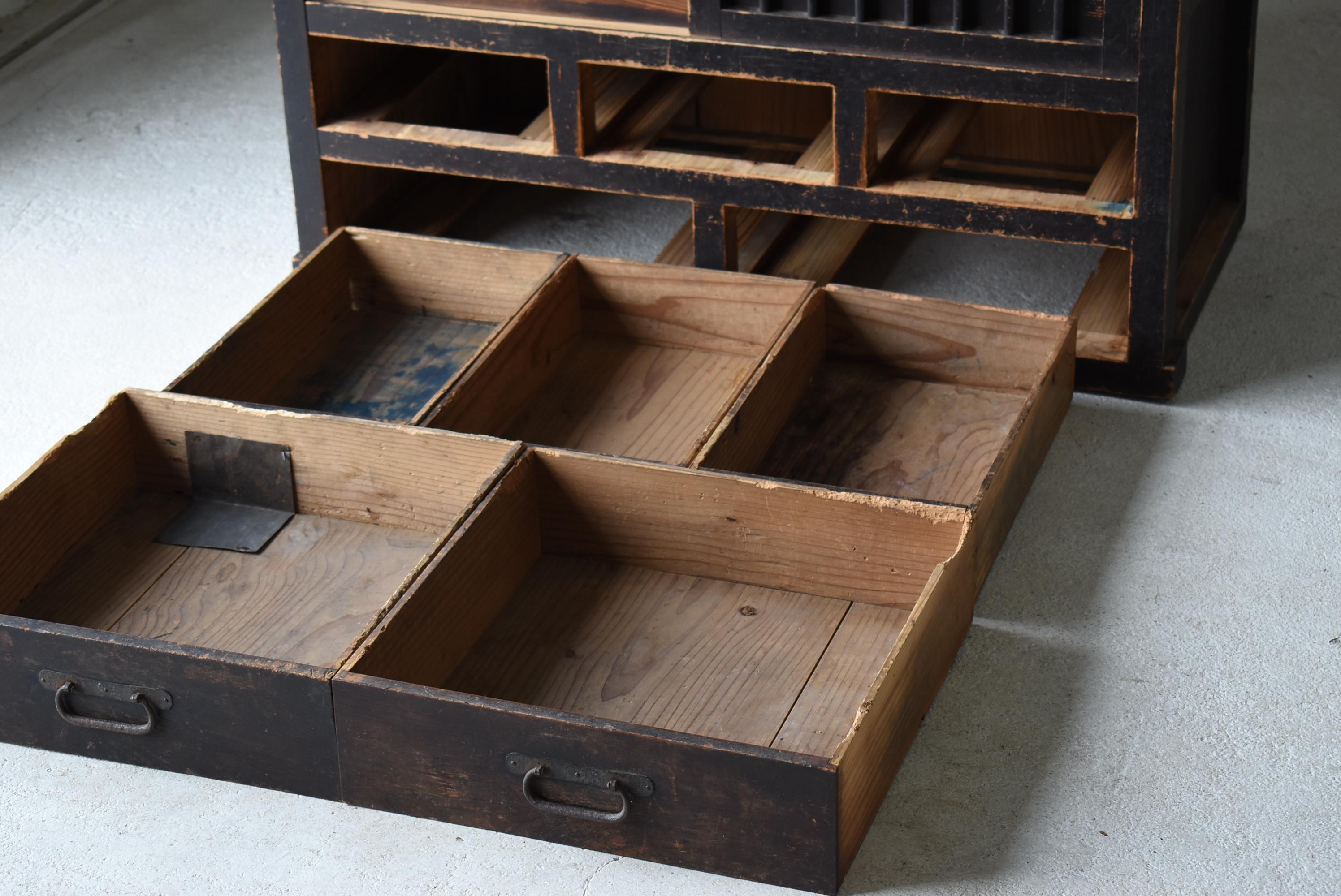 Japanese Antique Tansu 1860s-1920s/Chests of Drawers Cabinet Shelf Wabisabi 1