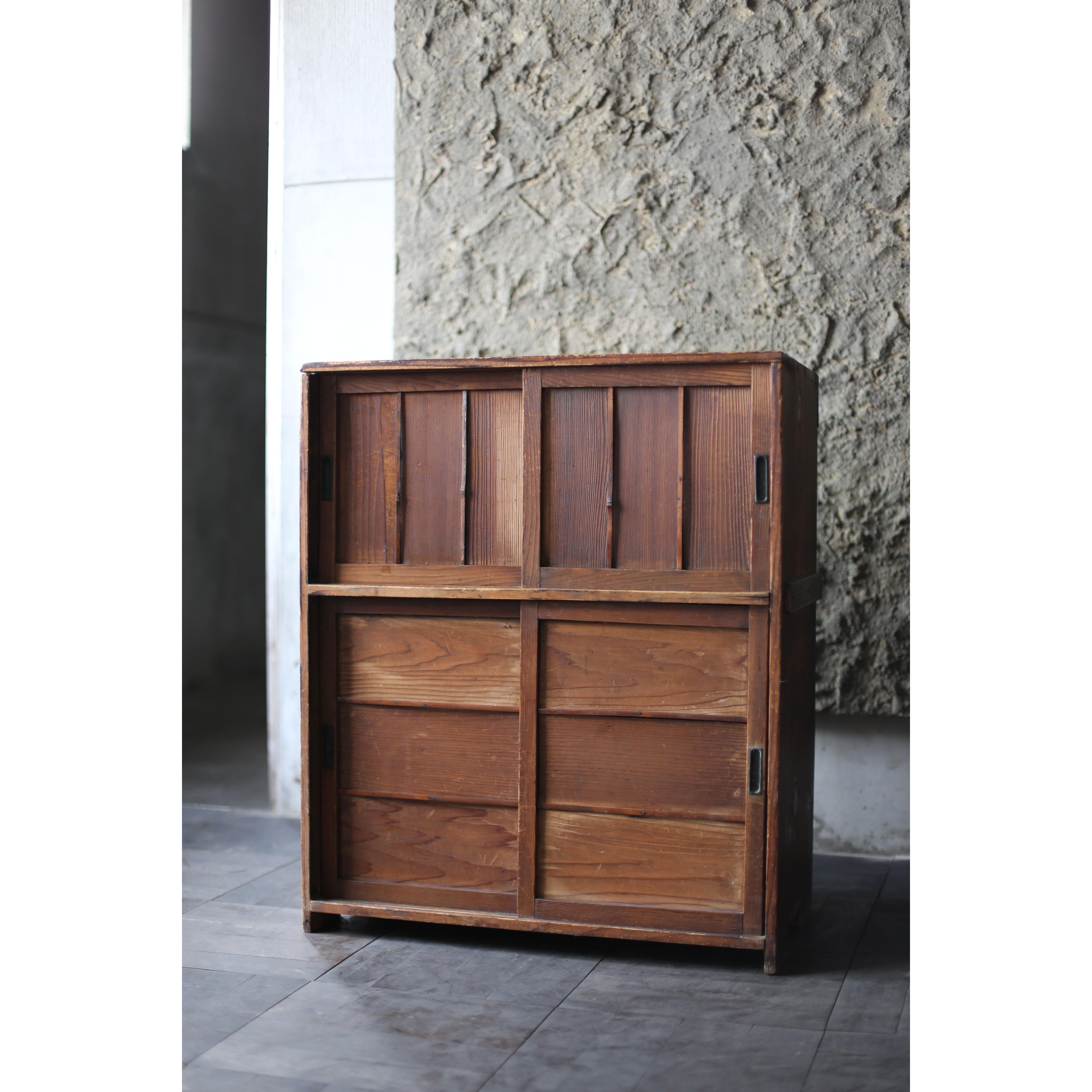 Antike japanische Tansu 1920er-1940er Jahre / Bambusdekoration / Schrank im Angebot 8