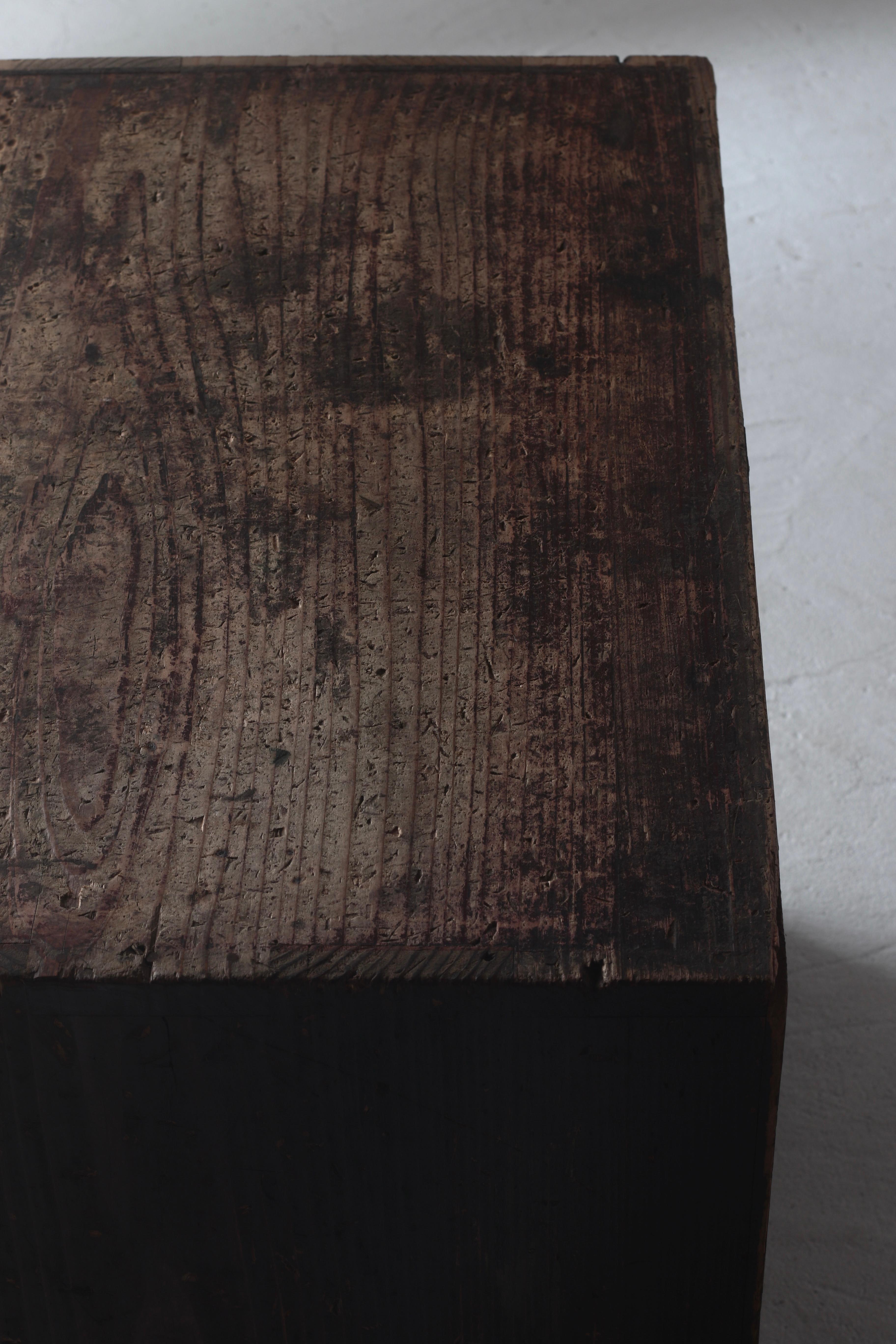 Tansu / Cabinet japonais ancien  Drapeau de la période Meiji Wabi-Sabi Mingei 7