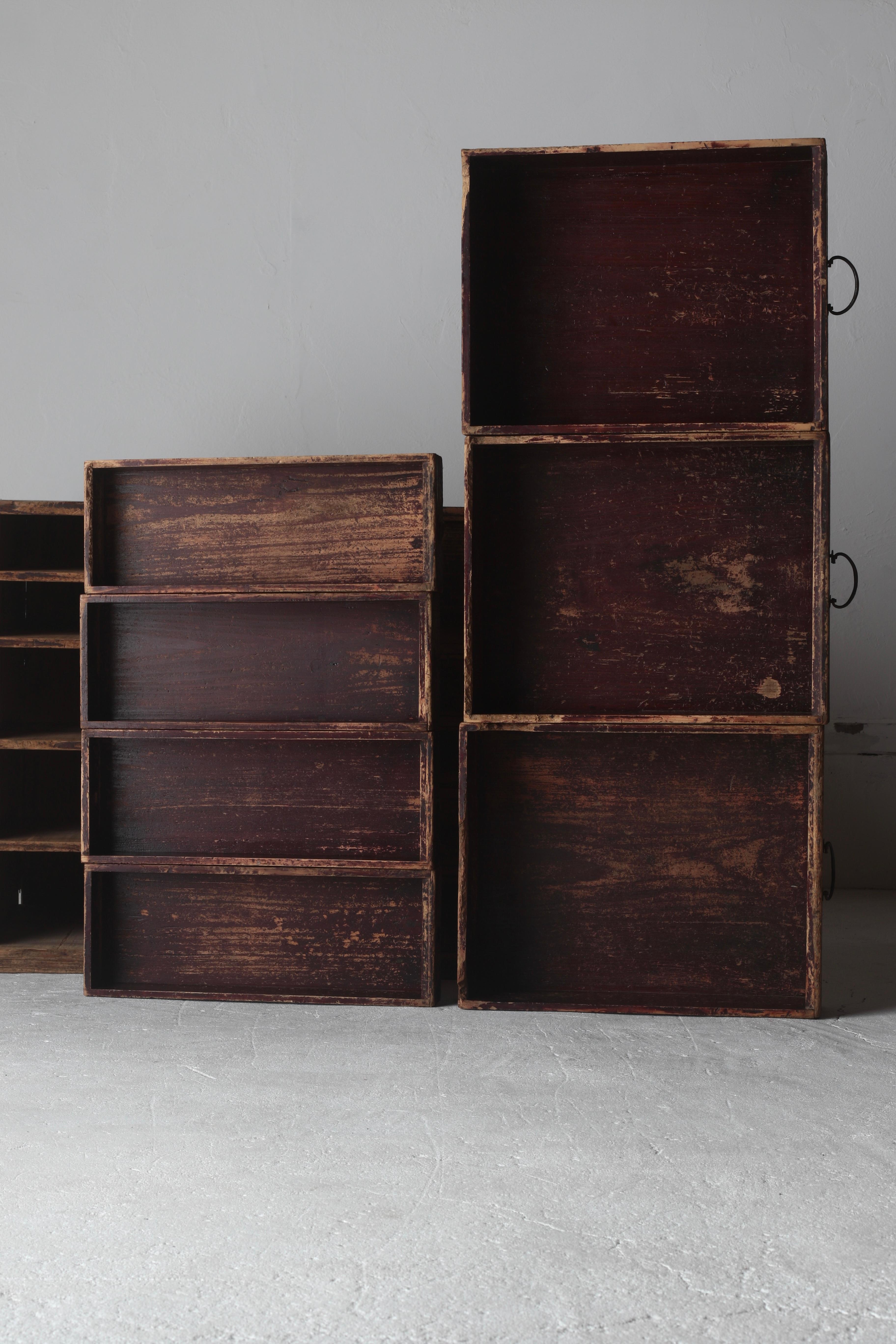 Tansu / Cabinet japonais ancien  Drapeau de la période Meiji Wabi-Sabi Mingei 9