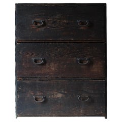 Japanese Antique Tansu / Cabinet Drawer storage / 1868-1912s / Wabi-Sabi Mingei Japanese Antique Tansu / Cabinet Drawer storage / 1868-1912s / Wabi-Sabi Mingei