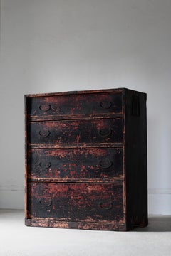 Japanese Antique Tansu / Cabinet Dresser / 1868-1912s / Wabi-Sabi