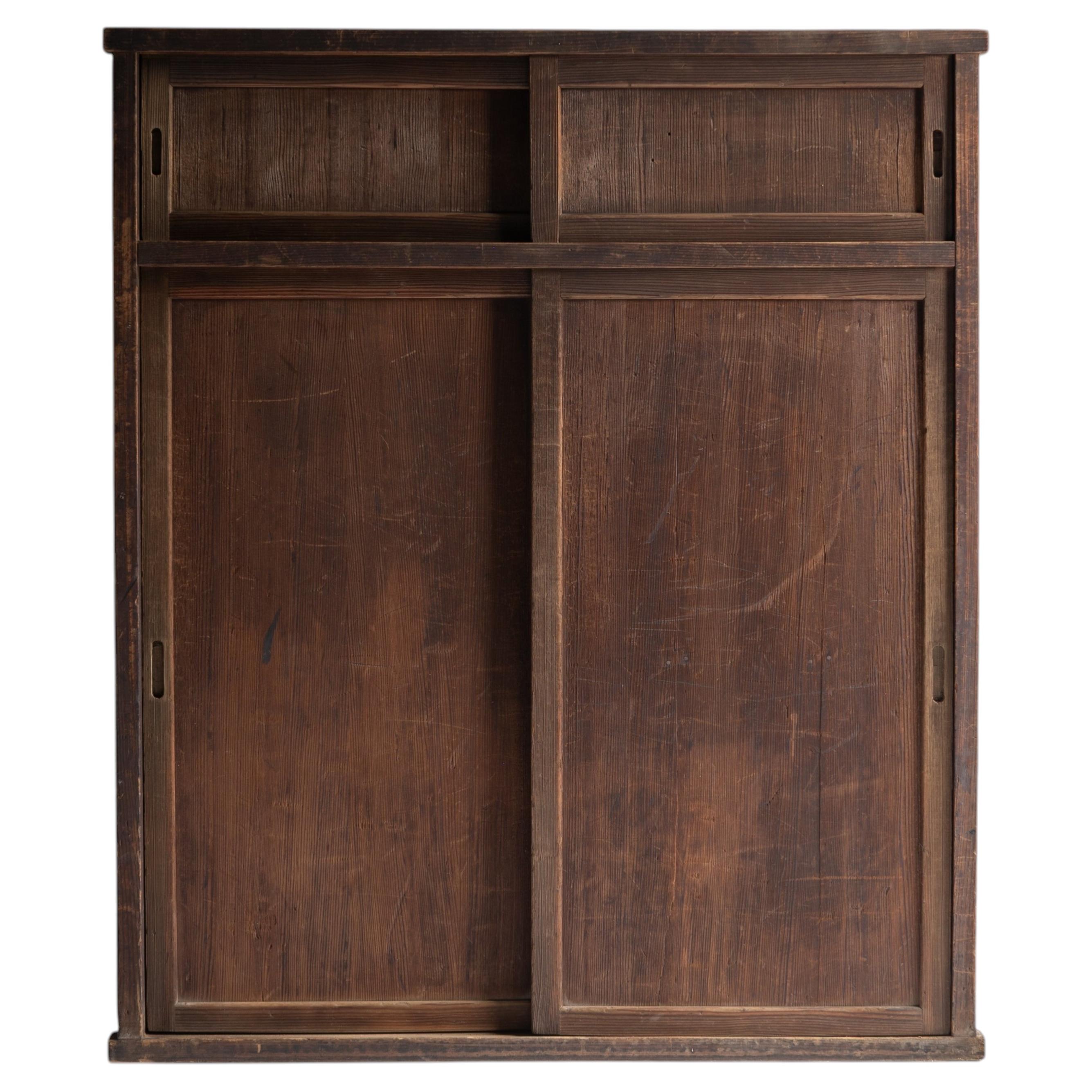 Japanese Antique Tansu Cabinet Sideboard / Wabi-sabi / Taishō–Shōwa 1910-40s
