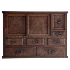 Japanese Antique Tansu Cabinet / Taishō–Shōwa Period 1910s–1940s