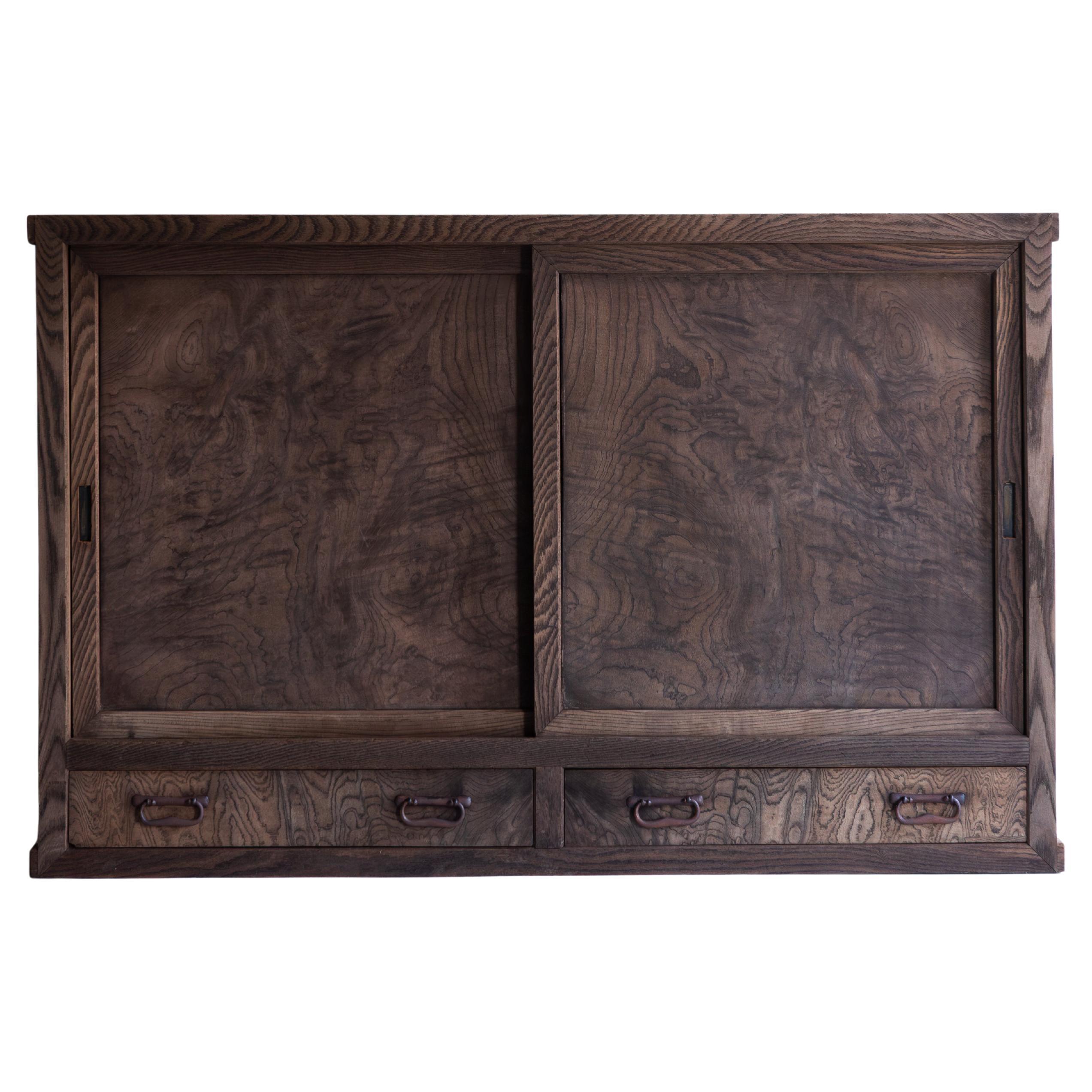 Japanese Antique Tansu Cabinet/ Wabi-sabi / Taishō–Shōwa Period 1910-40s For Sale