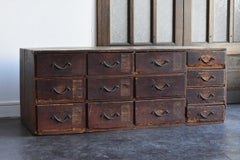 Japanese Antique Tansu Chest /1868-1912/ Drawer / Tv Board / Low Table / Mingei