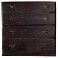 Japanese Antique Tansu Chest of Drawers, Early Meiji Era ‘1868–1912’, Wabi Sabi