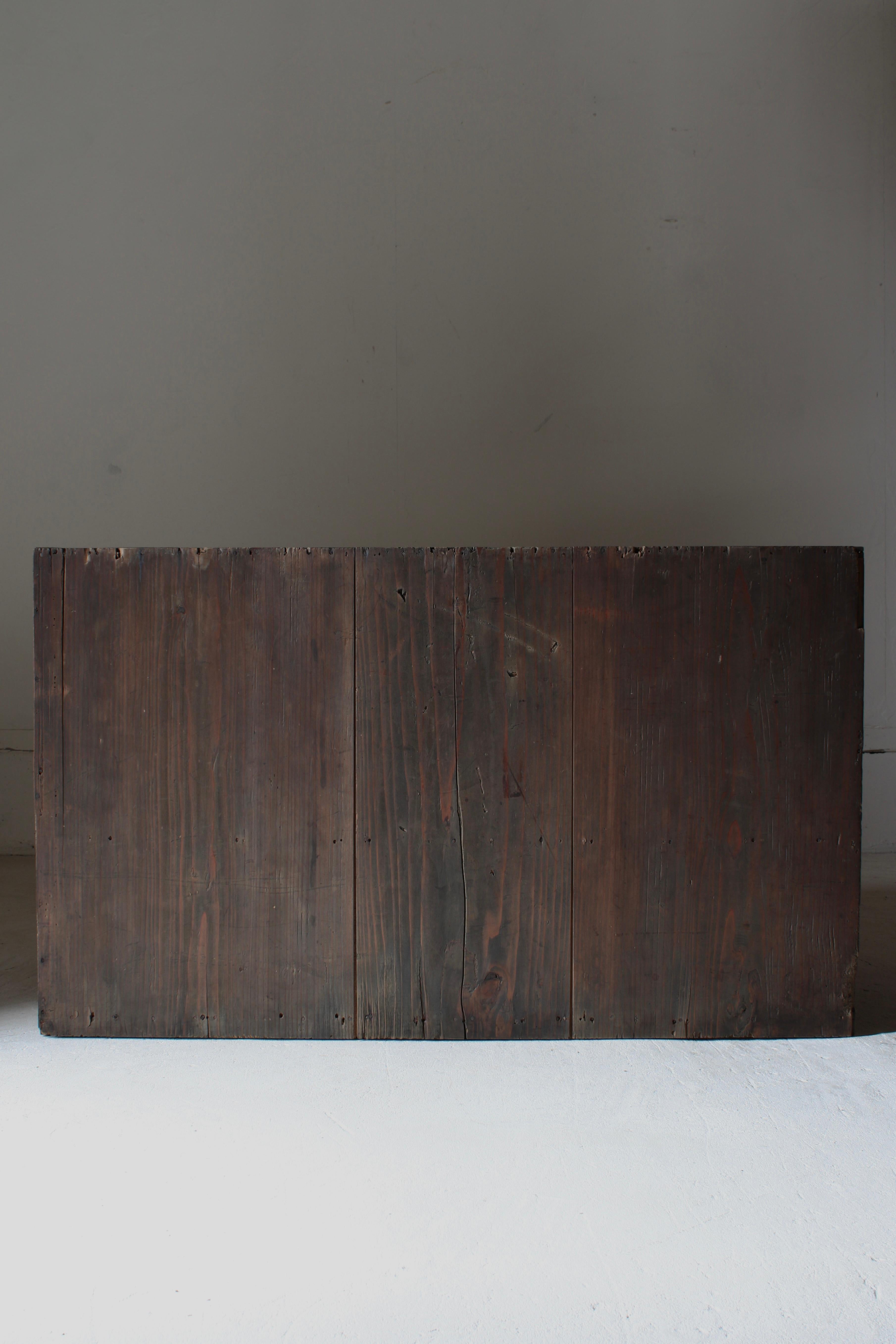 Antiker japanischer Tansu-Schrank mit Schubladenschrank / 1868-1912er Jahre / Wabi-Sabi Mingei im Angebot 4