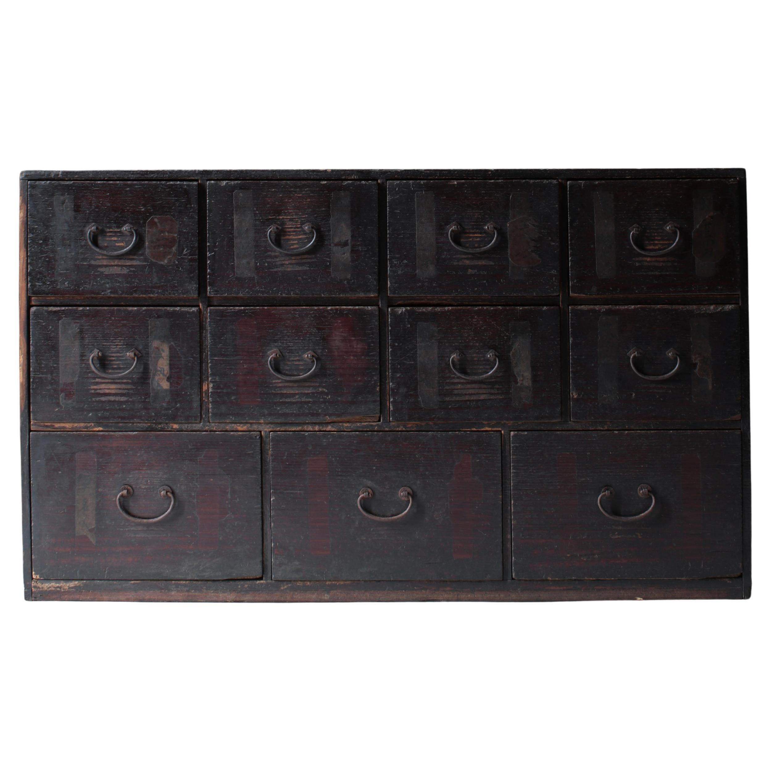 Tansu Antiguo Japonés / Cajonera / 1868-1912s / Wabi-Sabi Mingei