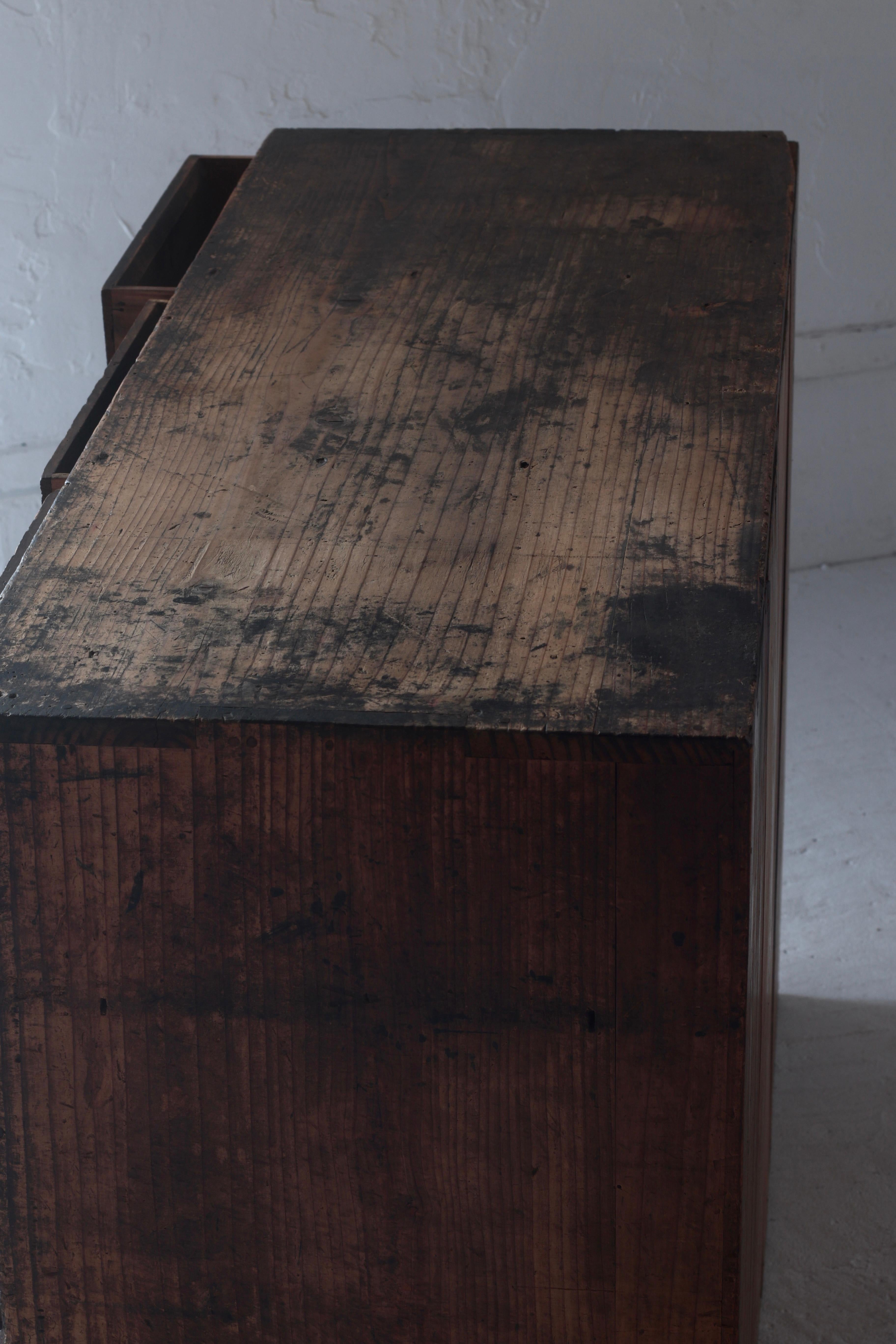 Japanese Antique Tansu / Drawer Cabinet / Edo Period / Wabi-Sabi Mingei 8