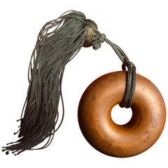 Japanese Antique "Tea Ceremony" Bronze Hand Bell 19th Century, Lovely Sound