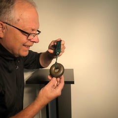 Japanese Antique "Tea Ceremony" Bronze Hand Bell 19th Century, Lovely Sound