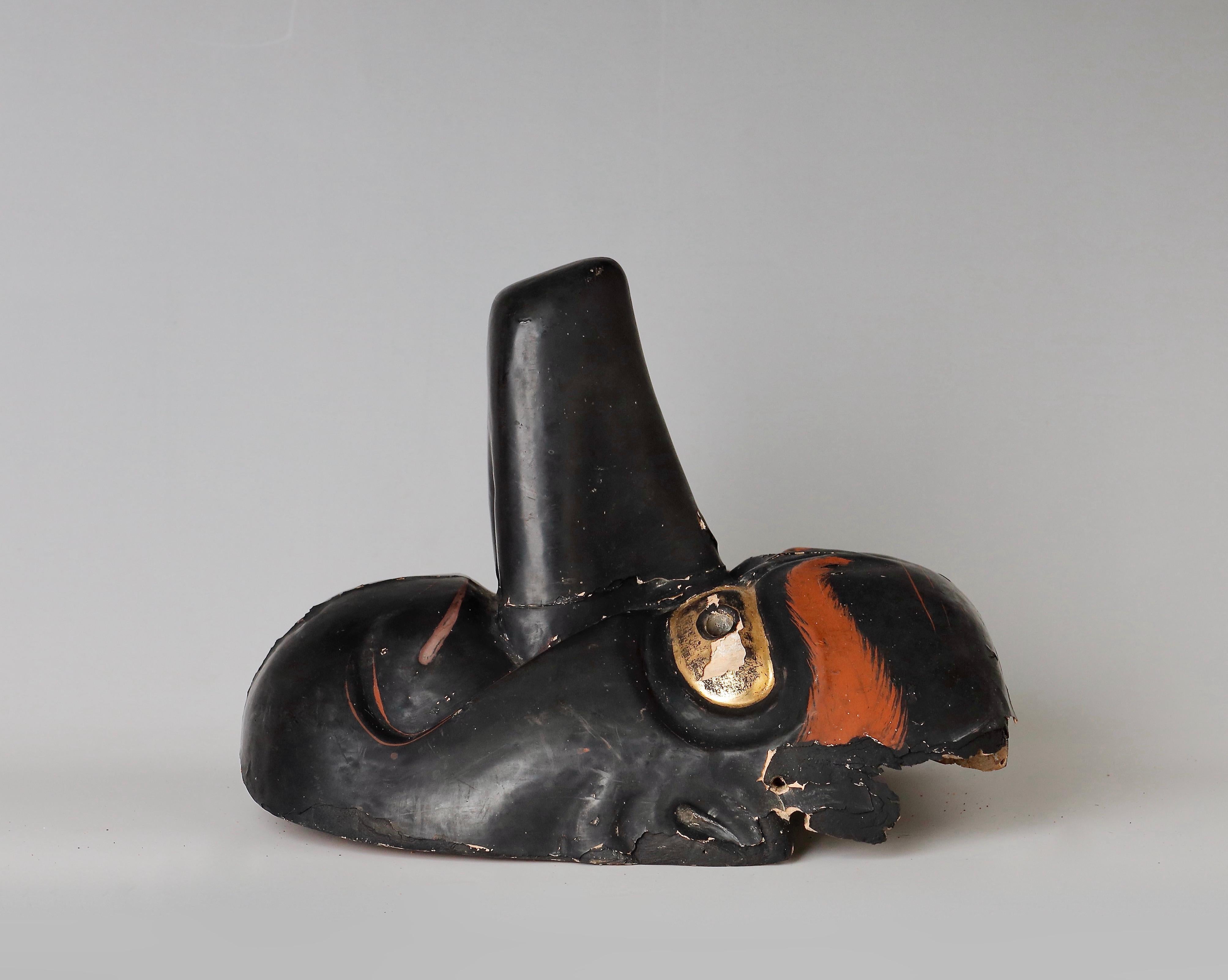Masque Tengu ancien japonais, 18ème siècle 2