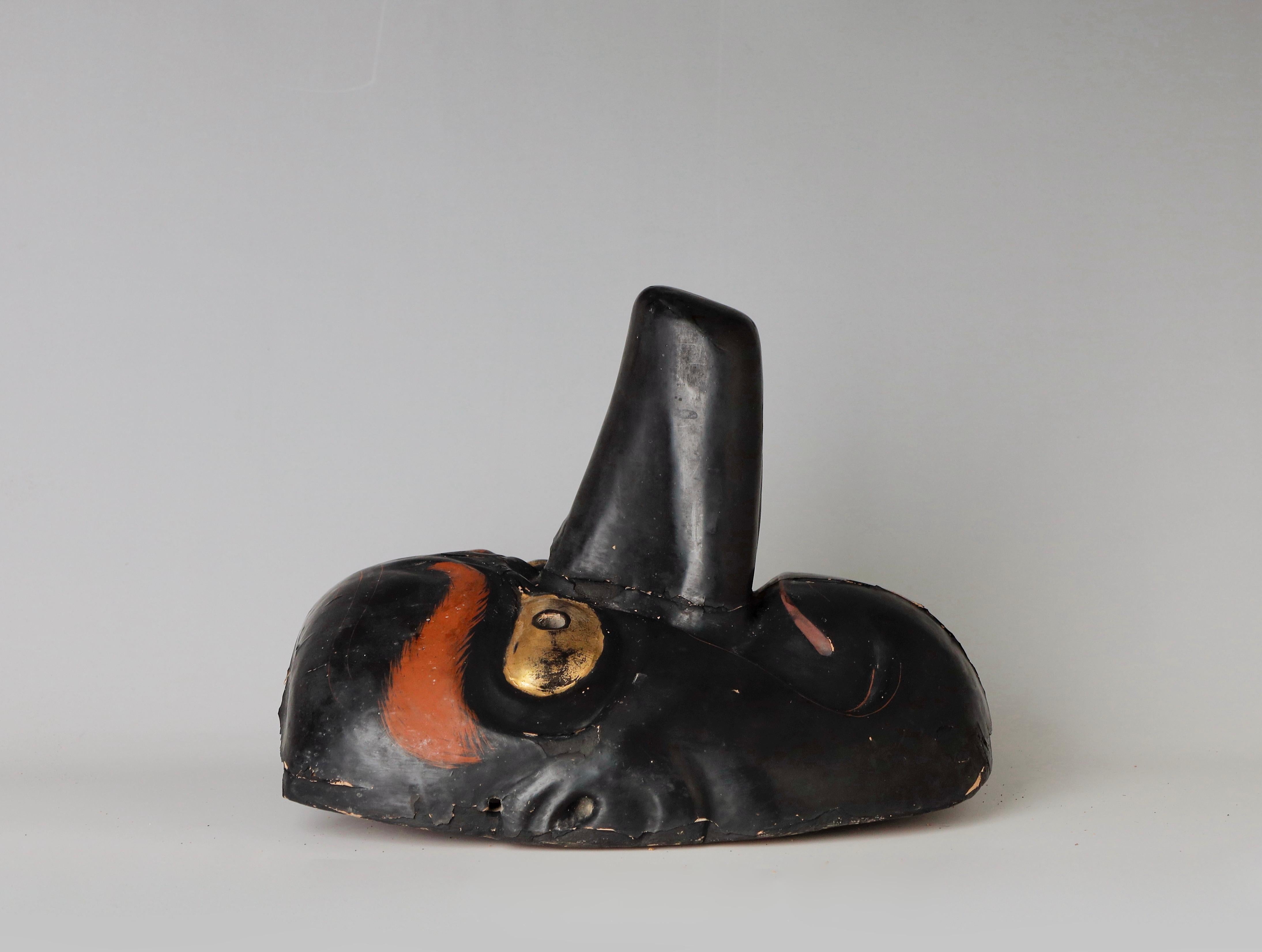 Masque Tengu ancien japonais, 18ème siècle 1