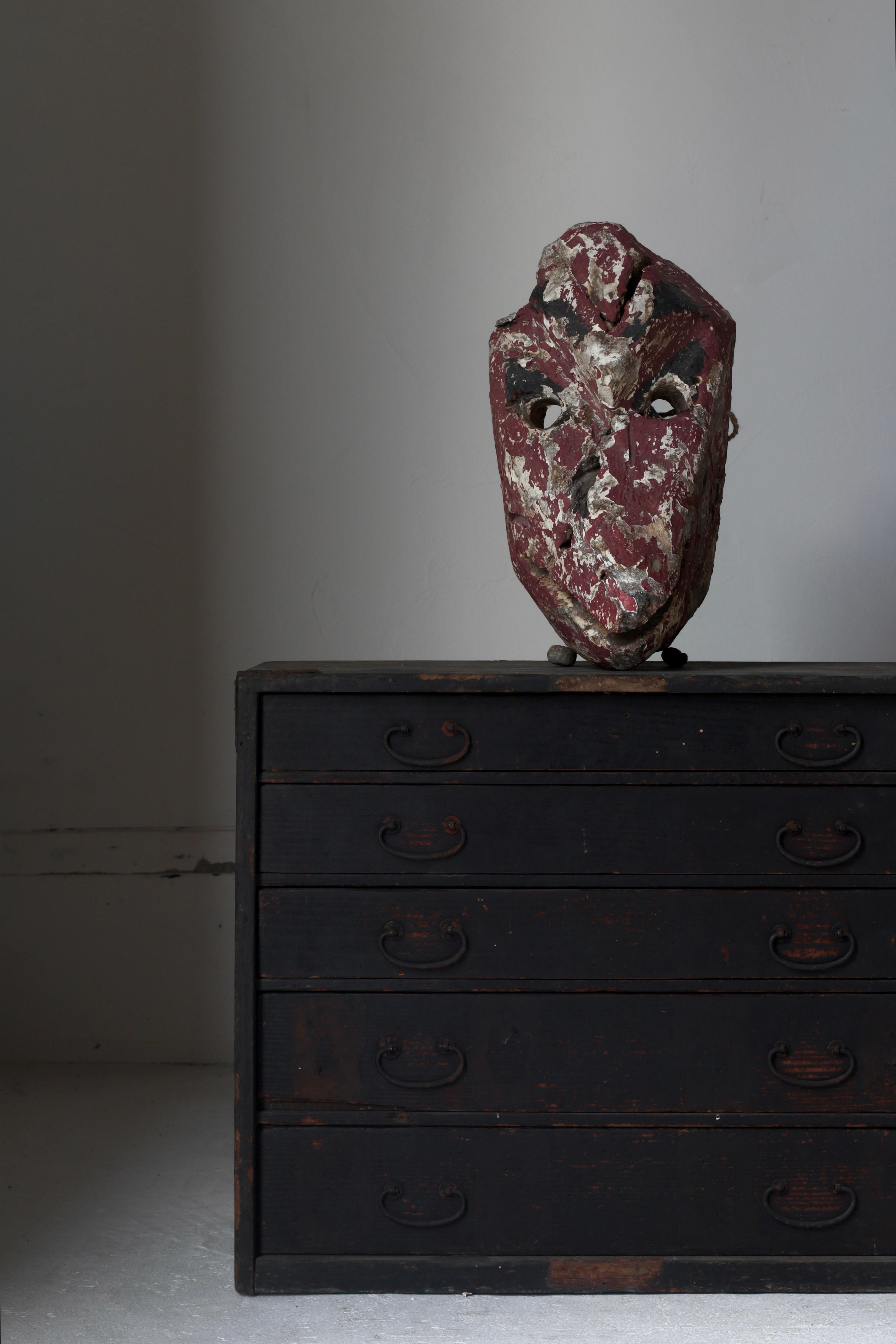 Cara de Tengu Japonés Antiguo / Objeto / 1868-1912s / Wabi-sabi Mingei Meiji en venta