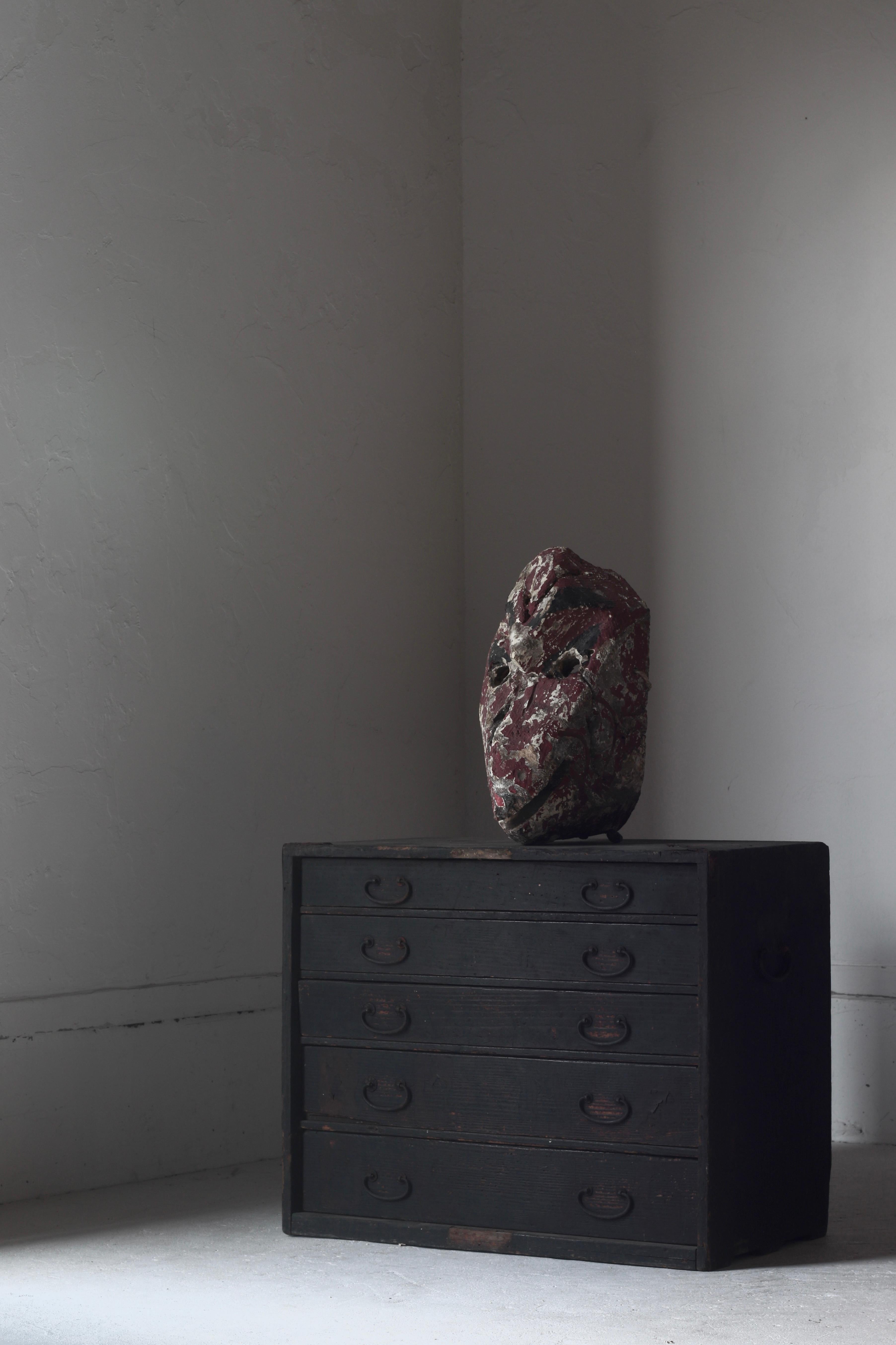 Cara de Tengu Japonés Antiguo / Objeto / 1868-1912s / Wabi-sabi Mingei Tallado a mano en venta