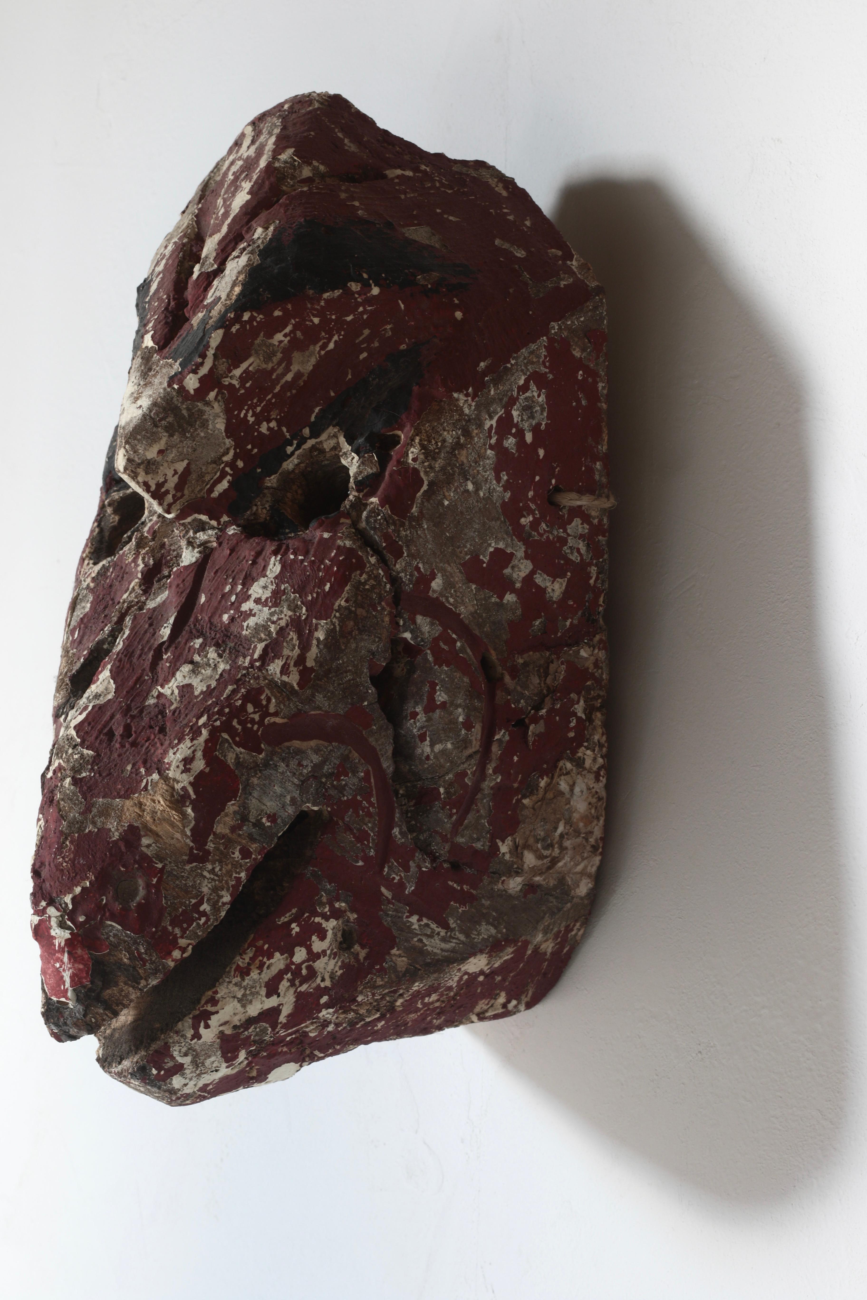 Cara de Tengu Japonés Antiguo / Objeto / 1868-1912s / Wabi-sabi Mingei en Bueno estado para la venta en Iwate-gun Shizukuishi-cho, Iwate Prefecture