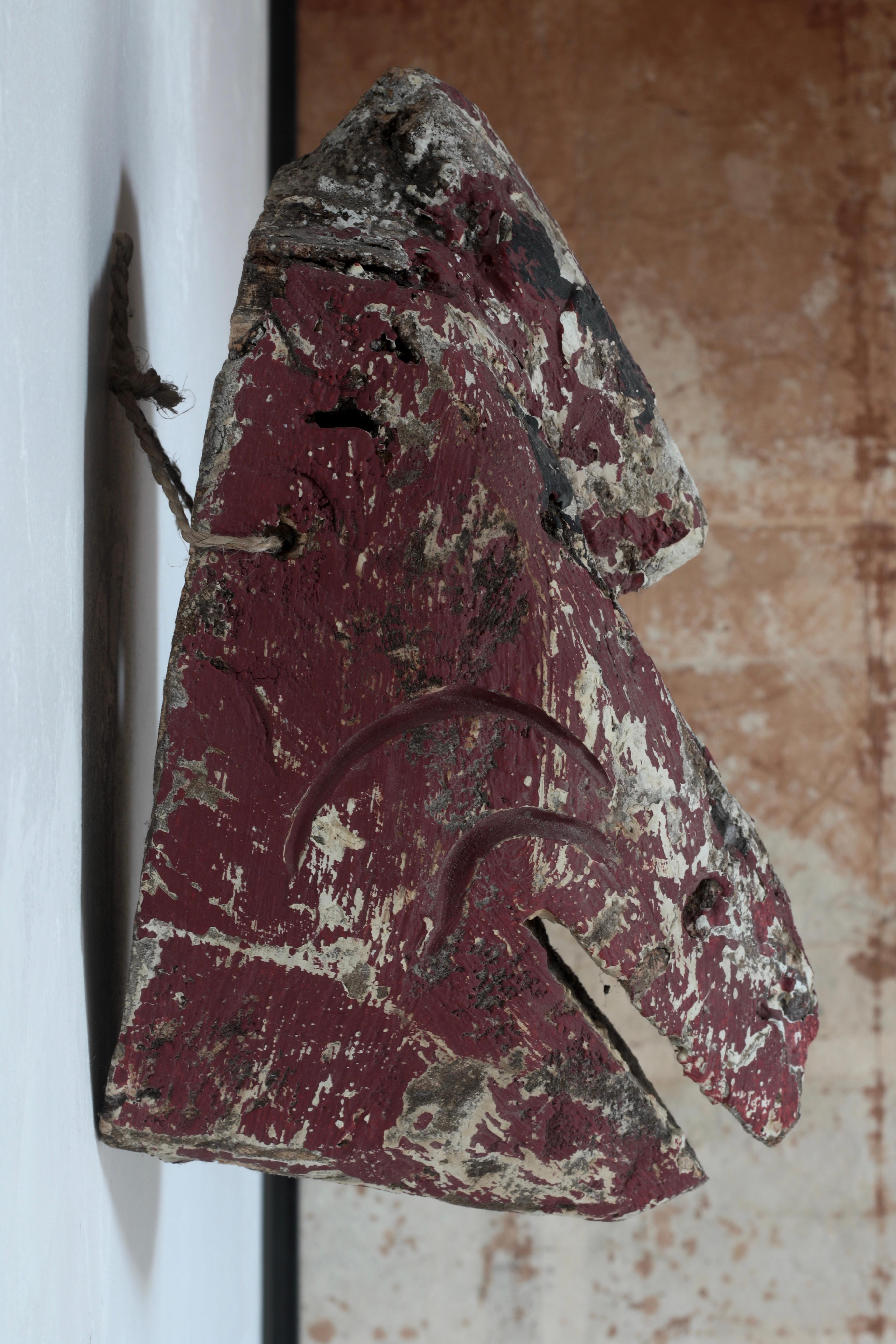 Cara de Tengu Japonés Antiguo / Objeto / 1868-1912s / Wabi-sabi Mingei siglo XIX en venta