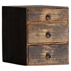 Caja japonesa antigua de tres cajones, Época Taisho'1912-1926', Wabi Sabi nº 2