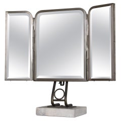 Japanese Antique Three-Sided Mirror 1920s-1940s / Table Mirror Modern