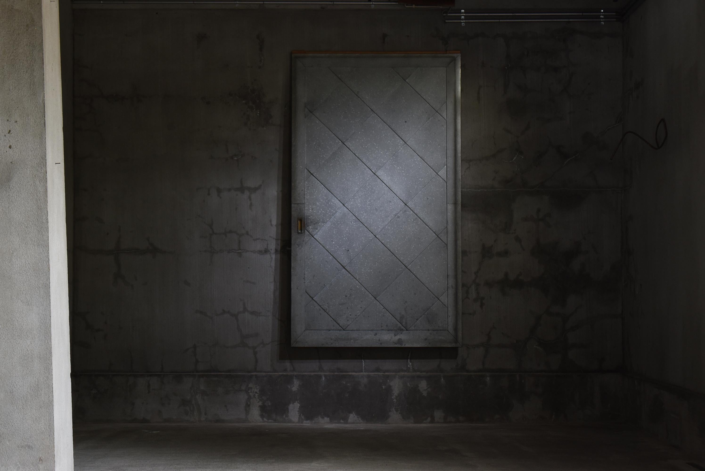 Japanese Antique Galvanized Steel-Clad Sliding Door 1860s-1920s / Wabisabi For Sale 9
