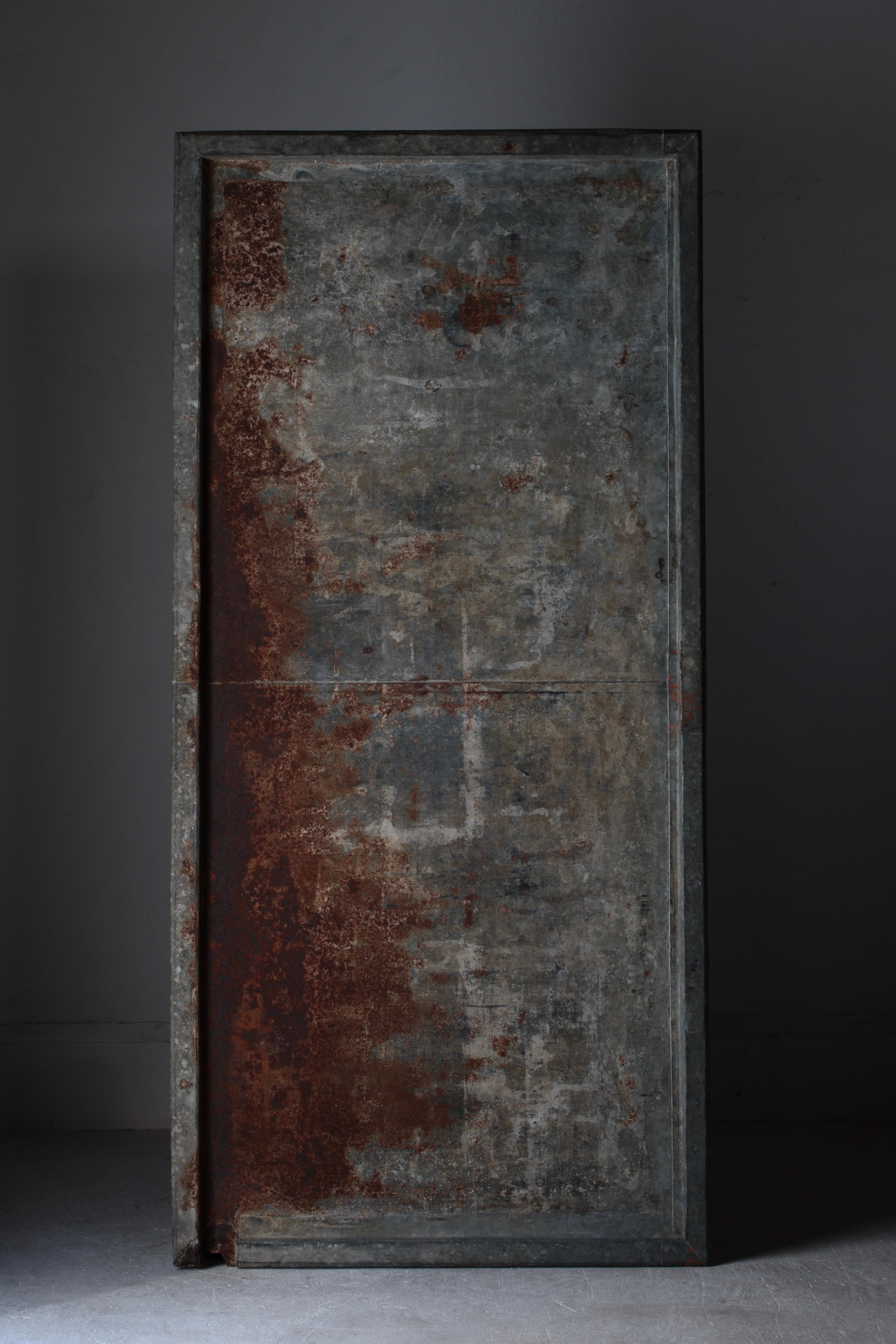 Arte Japonés Antiguo de Hojalata / Decoración de Pared / Wabi-sabi en venta 5
