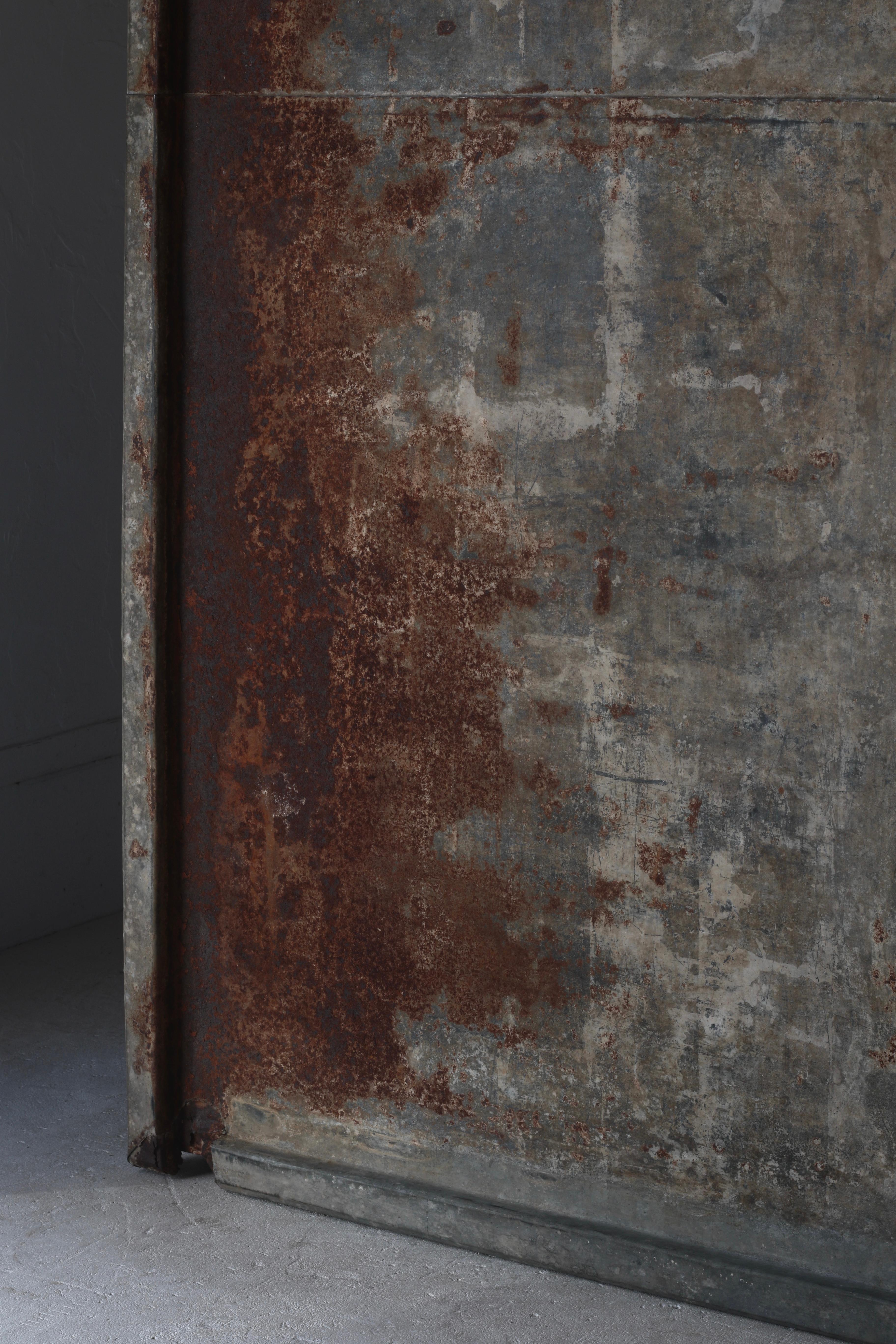 Arte Japonés Antiguo de Hojalata / Decoración de Pared / Wabi-sabi en venta 7