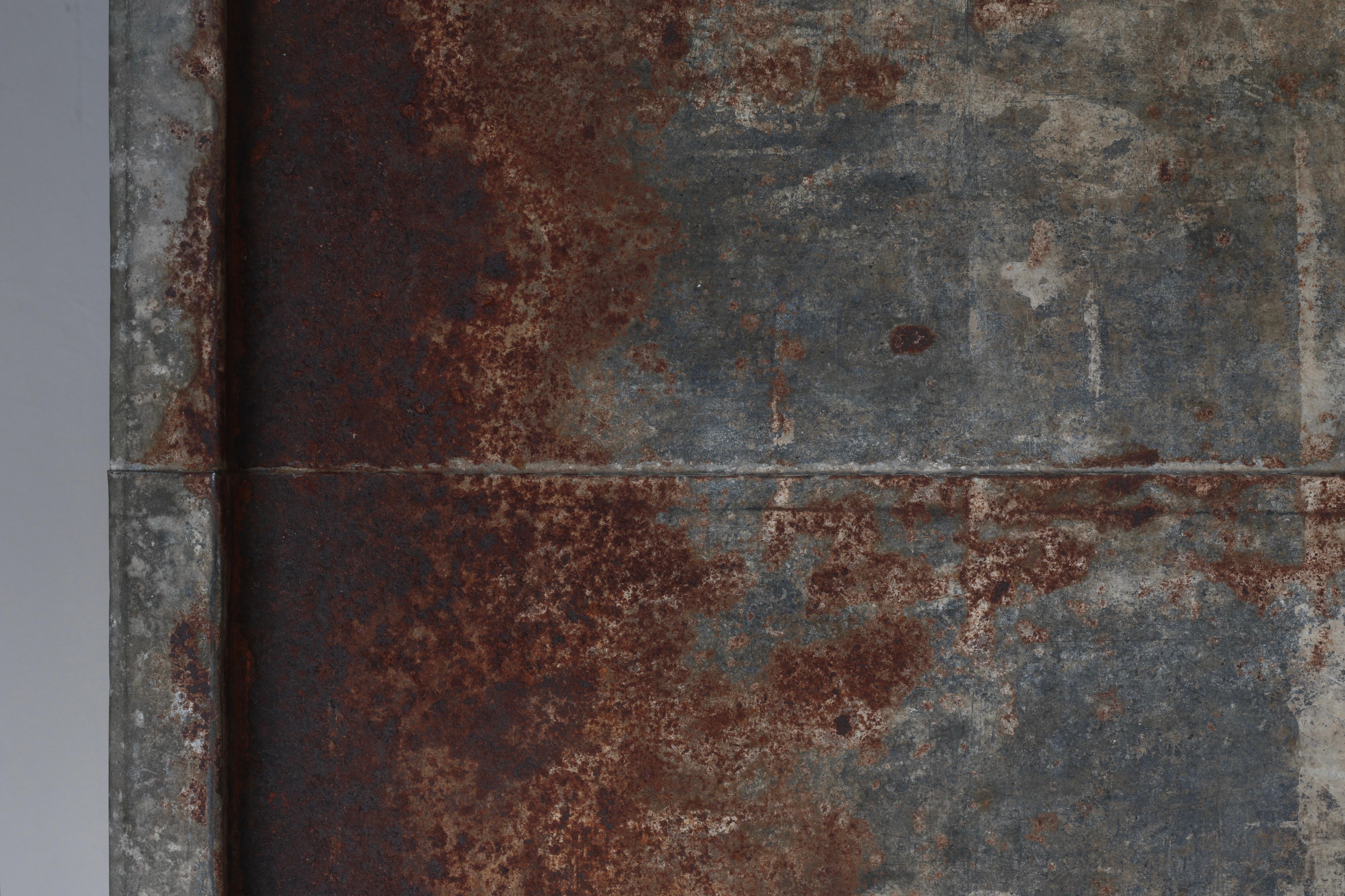 Arte Japonés Antiguo de Hojalata / Decoración de Pared / Wabi-sabi en venta 8
