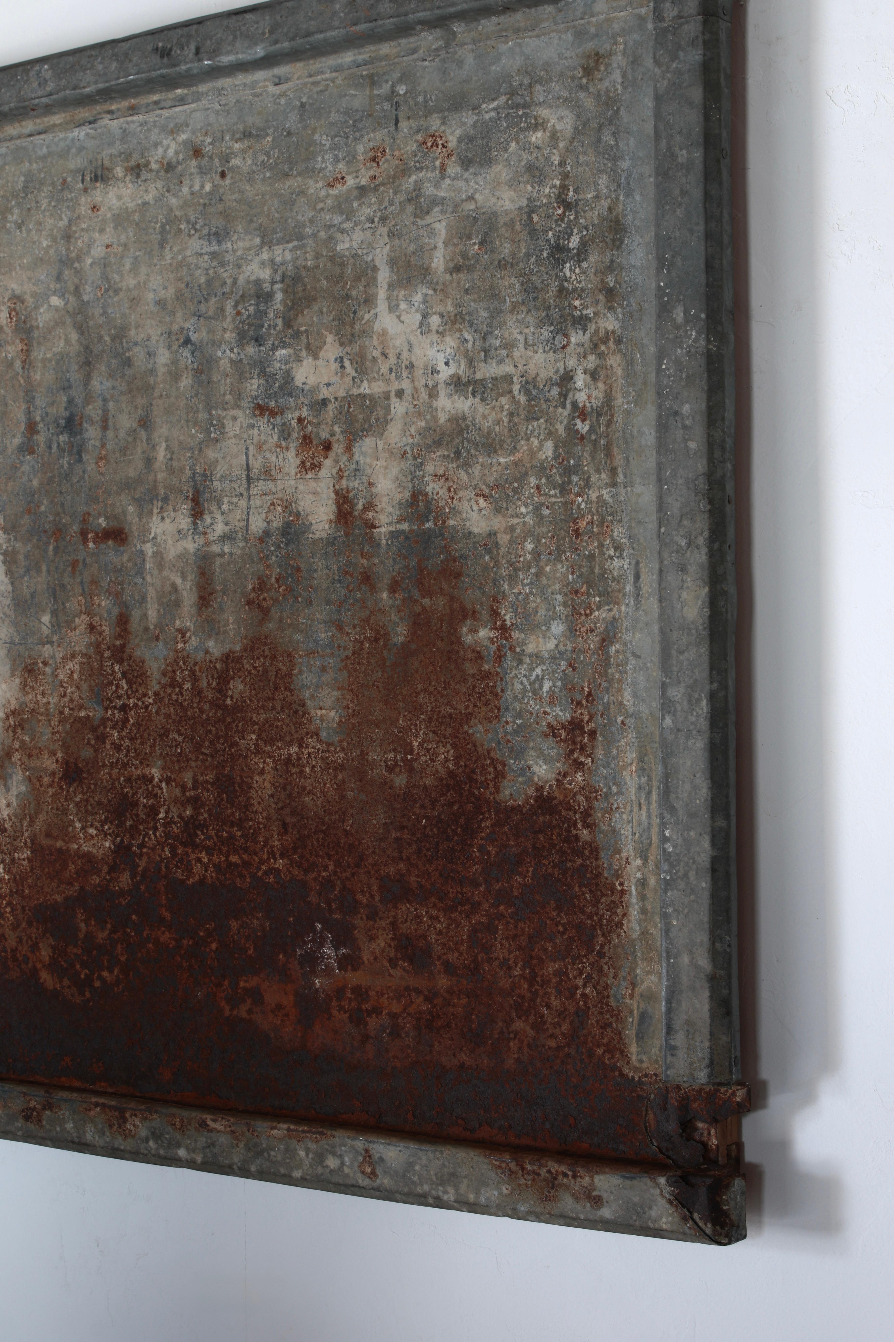 Arte Japonés Antiguo de Hojalata / Decoración de Pared / Wabi-sabi en venta 11