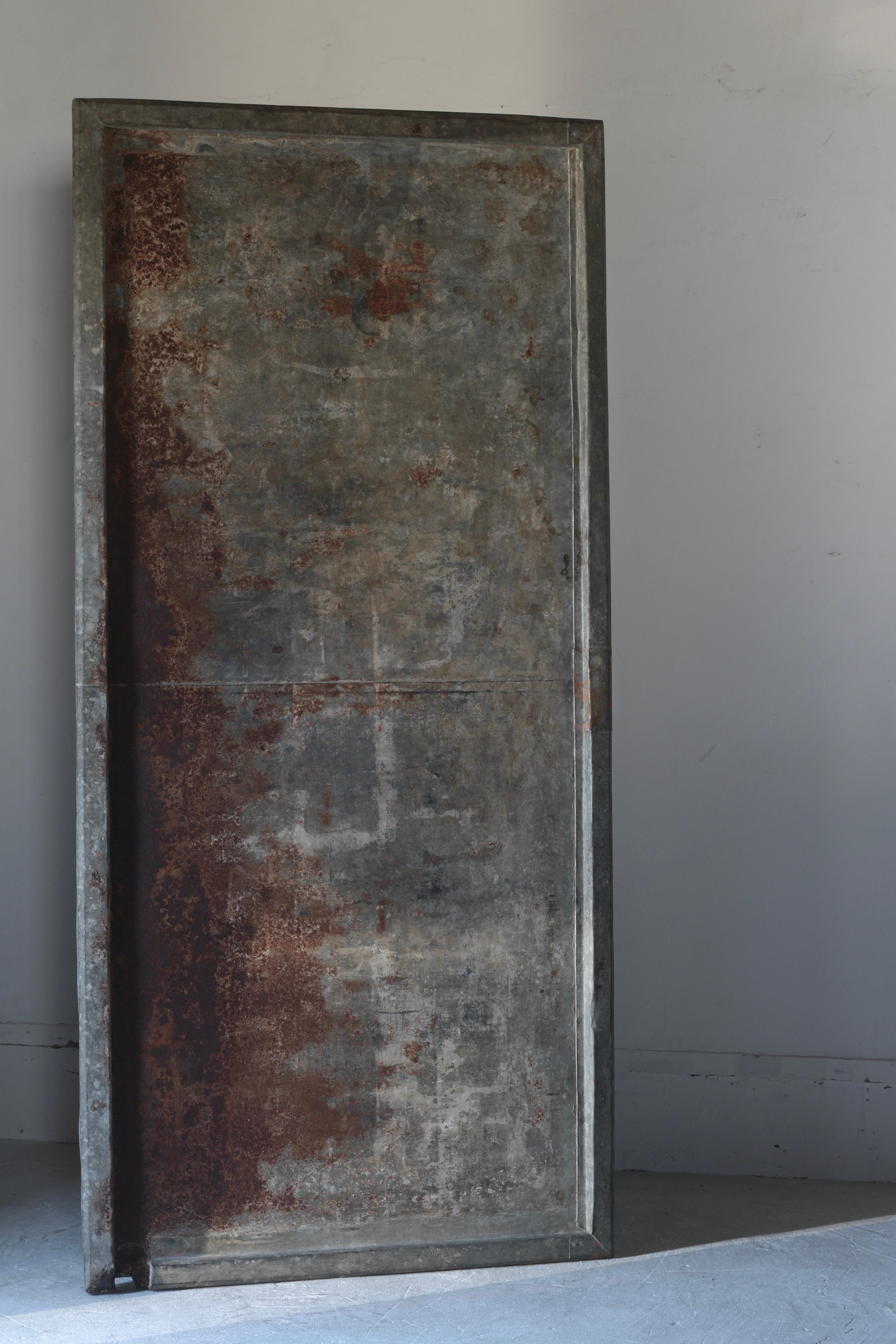 Arte Japonés Antiguo de Hojalata / Decoración de Pared / Wabi-sabi en venta 12