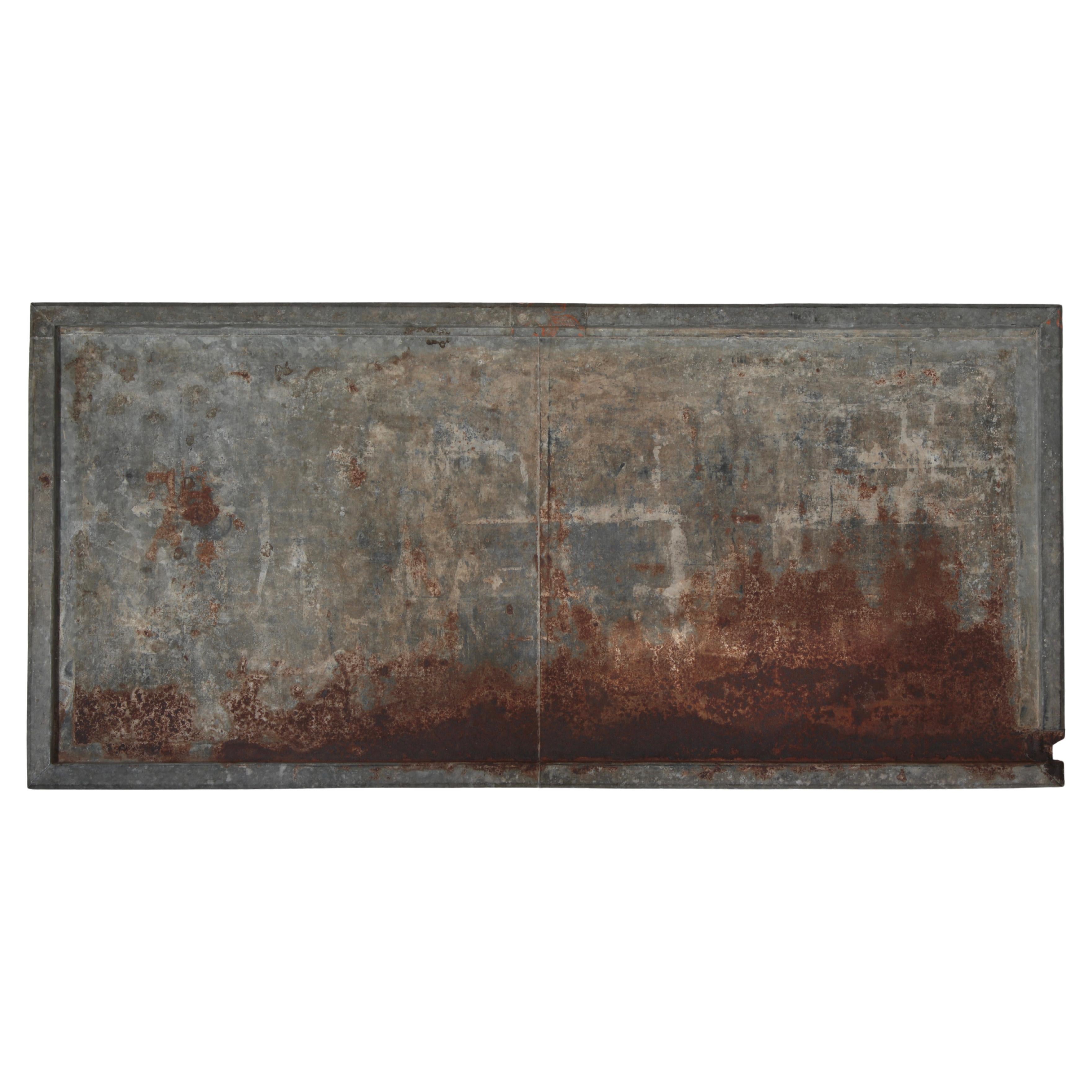 Arte Japonés Antiguo de Hojalata / Decoración de Pared / Wabi-sabi en venta