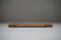 Japanese Antique Tochi Wood Low Table, 1940s–1950s, Wabi-Sabi