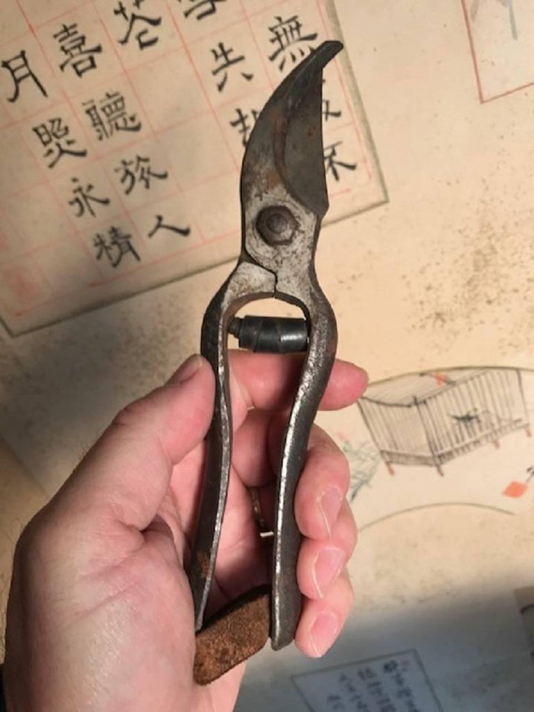 Japanese Antique Tool Kit of Four Professional Bonsai Pruning Tools at