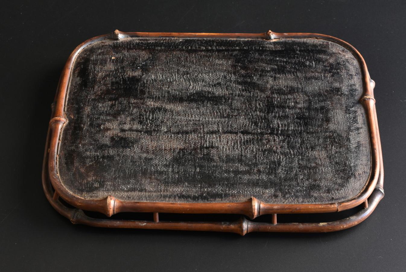 Japanese antique tray made of bamboo/Late Meiji to early Showa period/Wabi-sabi 8