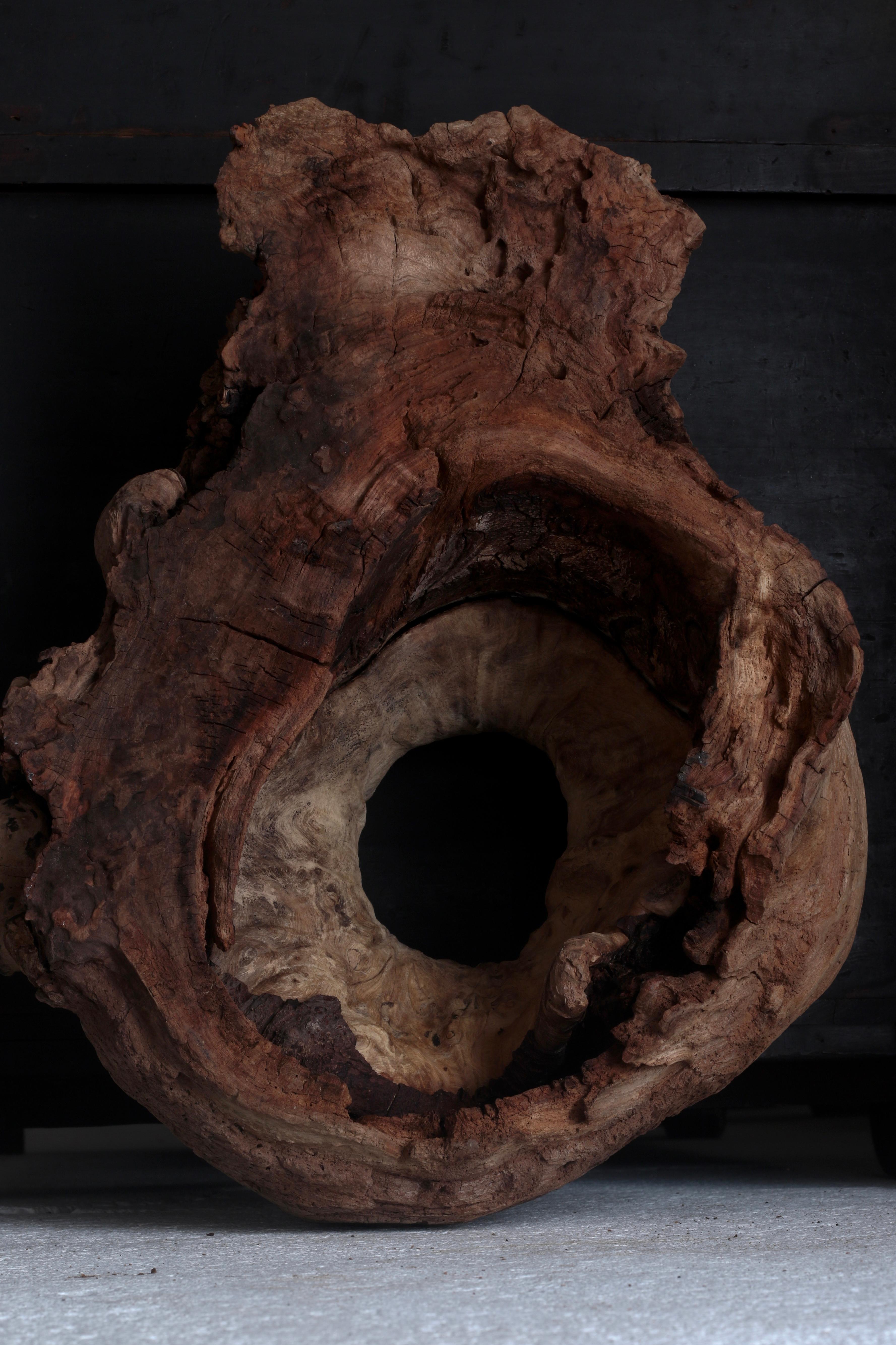 Japanese Antique Tree Bump / Object Flower Stand /1968-1912s Primitive Wabi-Sabi For Sale 2