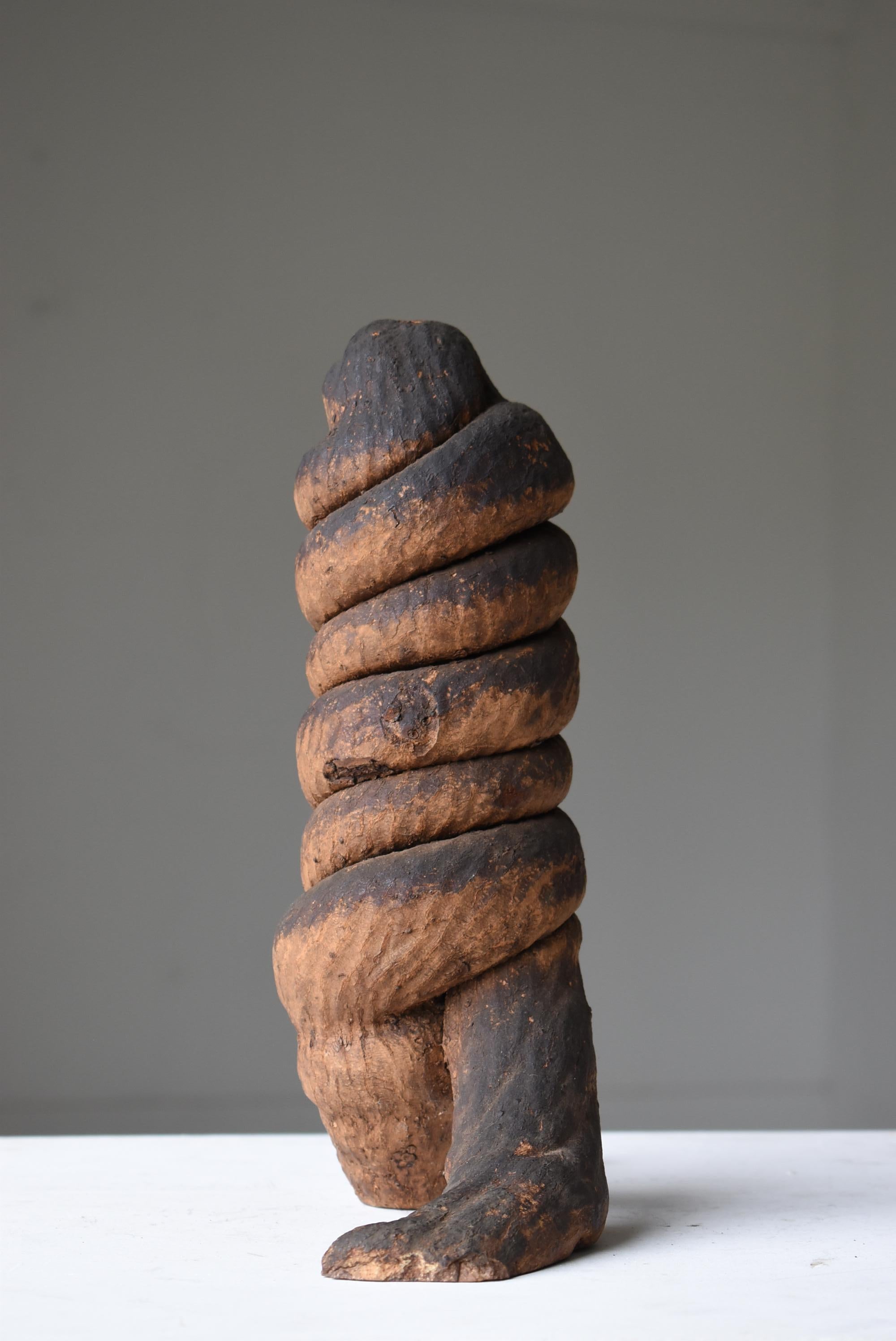 Japanese Antique Tree Root Penis 1800s-1860s / Figurine Object Wabi Sabi 4